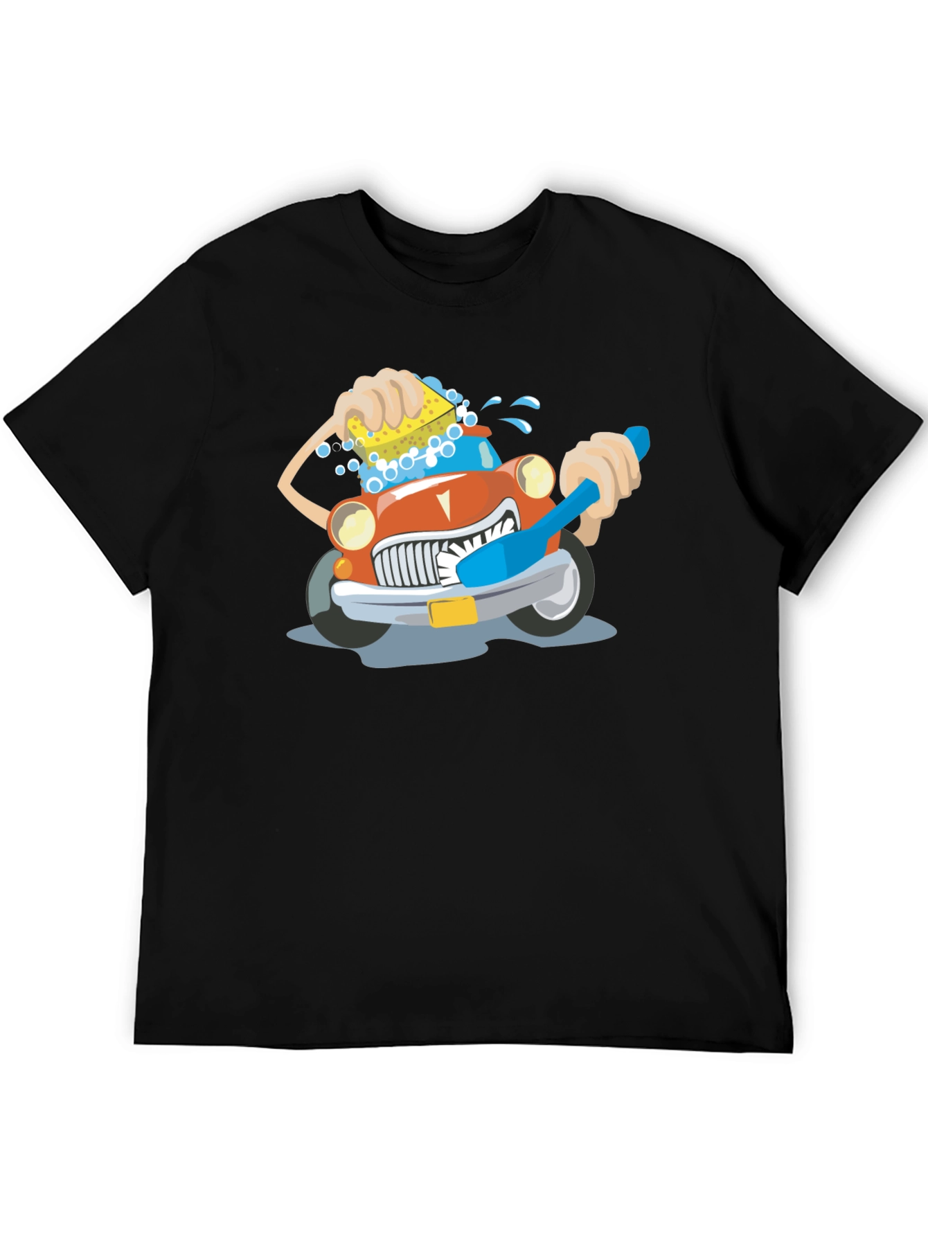 Cartoon Car Wash T-Shirt | Funny Car Lover Tee | Cute Auto Graphic Shirt | Gift for Car Enthusiasts | Free Shipping $50+