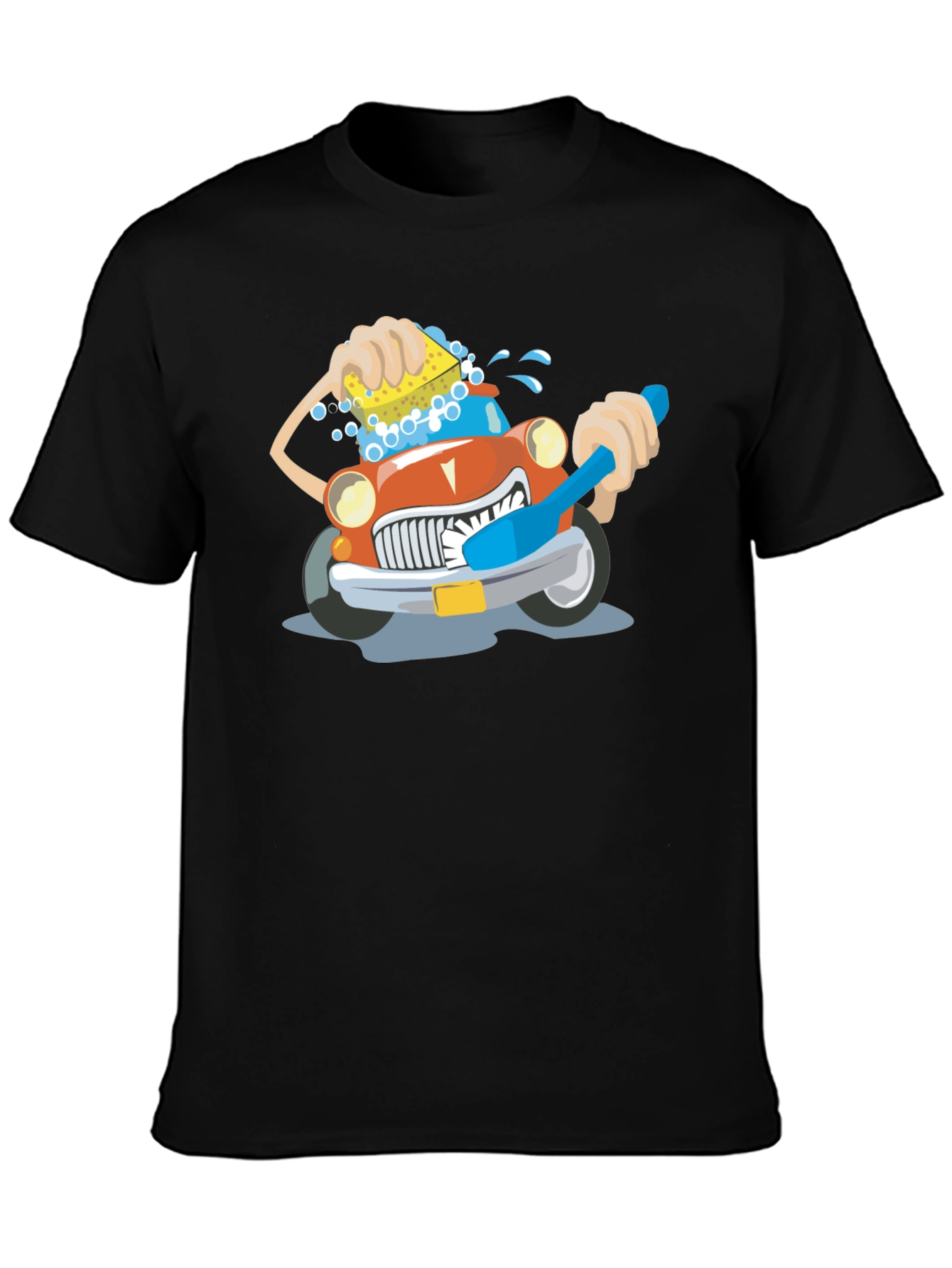 Cartoon Car Wash T-Shirt | Funny Car Lover Tee | Cute Auto Graphic Shirt | Gift for Car Enthusiasts | Free Shipping $50+