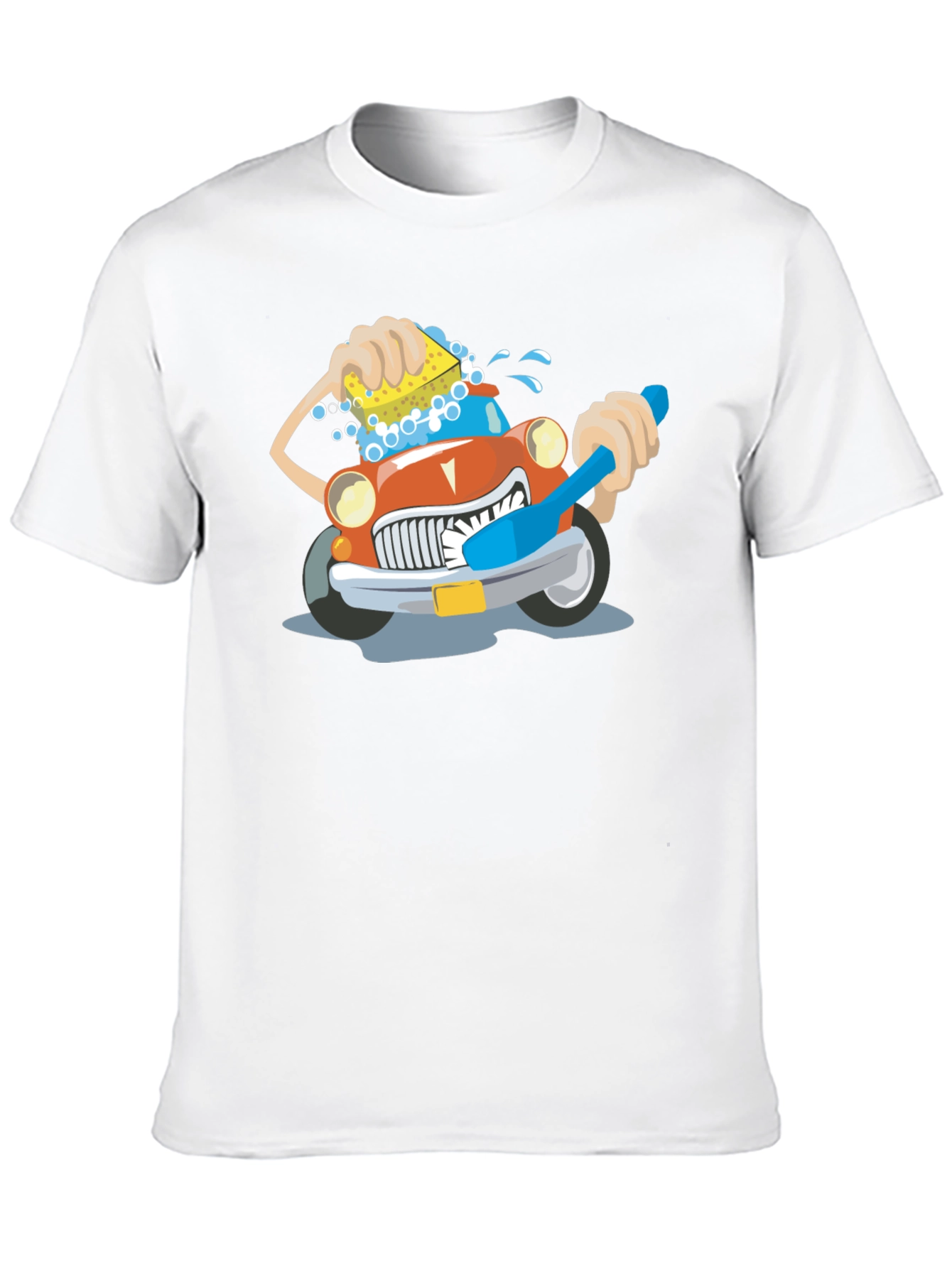 Cartoon Car Wash T-Shirt | Funny Car Lover Tee | Cute Auto Graphic Shirt | Gift for Car Enthusiasts | Free Shipping $50+