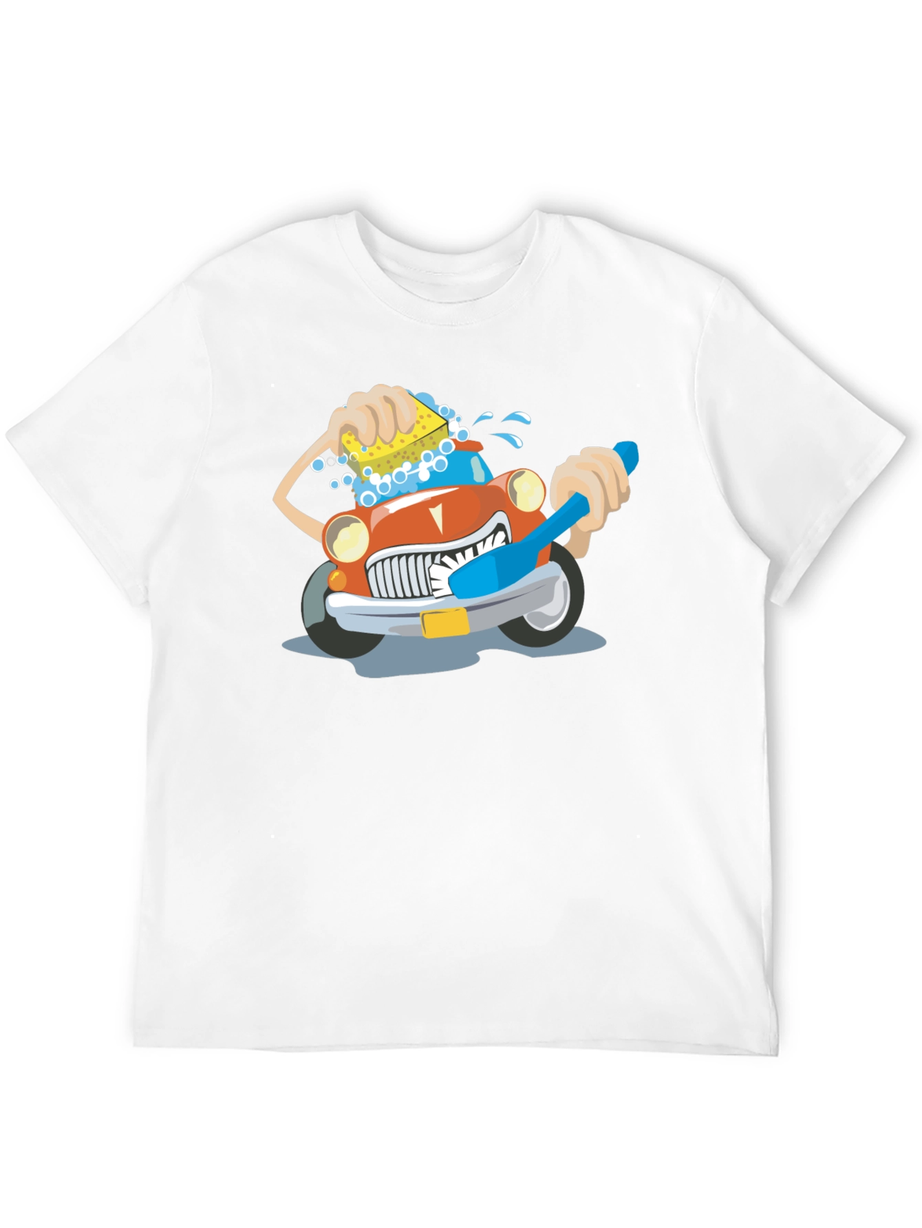 Cartoon Car Wash T-Shirt | Funny Car Lover Tee | Cute Auto Graphic Shirt | Gift for Car Enthusiasts | Free Shipping $50+