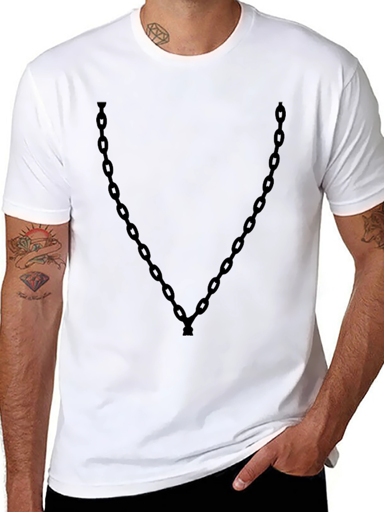 Chain Graphic Tee - Mens Short Sleeve
