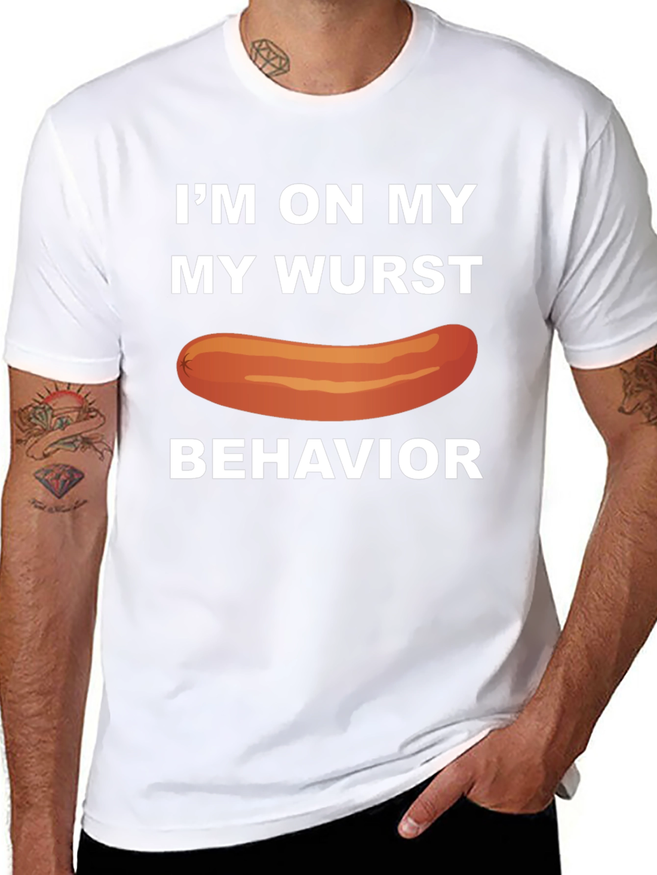 Wurst Behavior T-Shirt Funny Sausage Tee