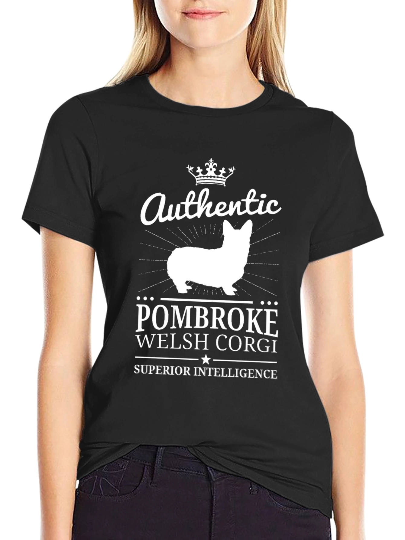 Pembroke Welsh Corgi Crown T-Shirt – Smart Dog Lover Tee
