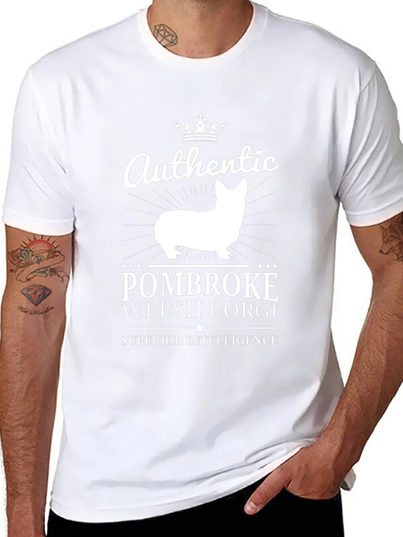 Pembroke Welsh Corgi Crown T-Shirt – Smart Dog Lover Tee