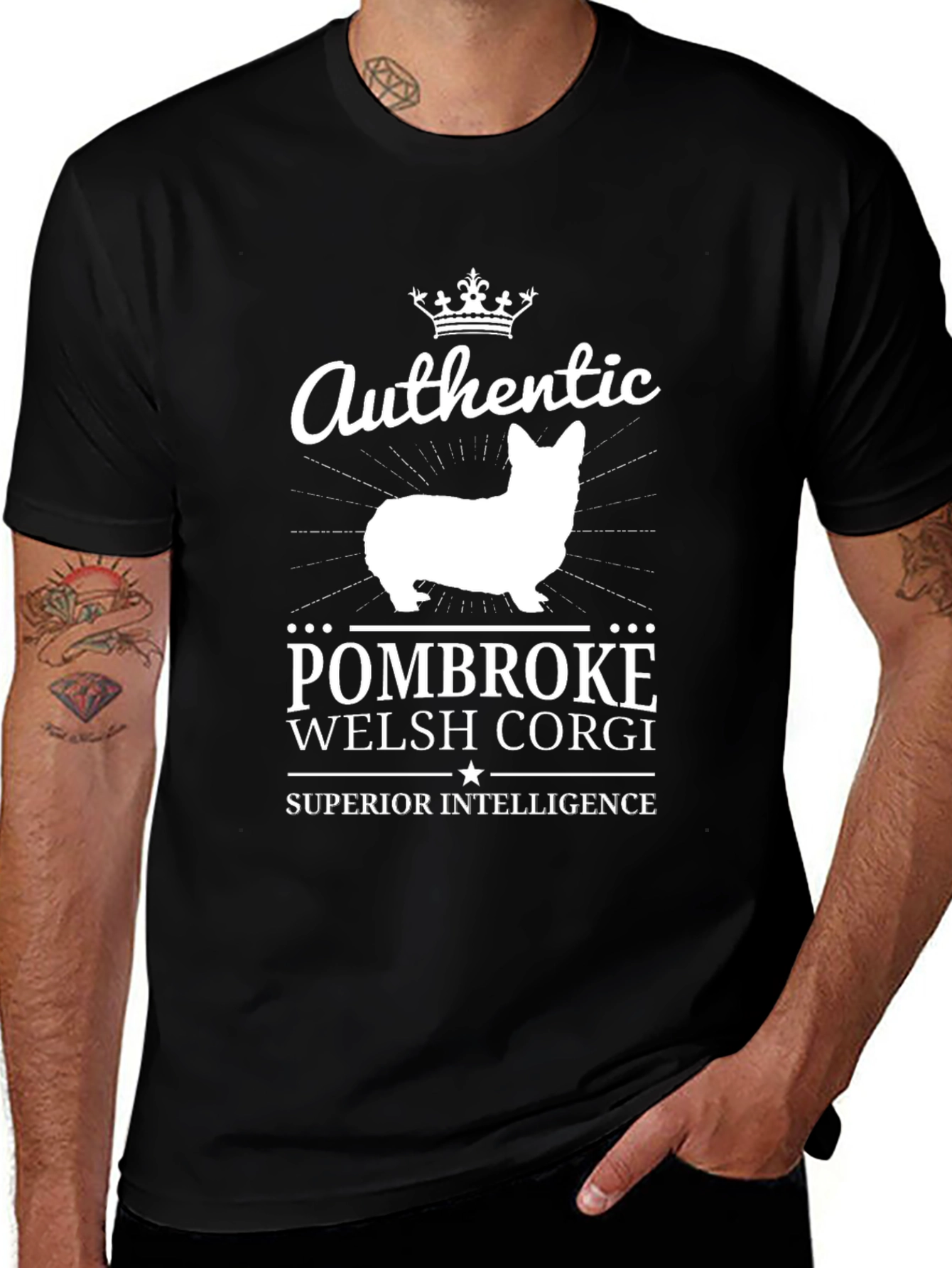 Pembroke Welsh Corgi Crown T-Shirt – Smart Dog Lover Tee