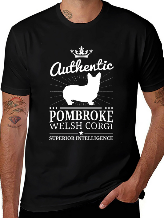 Pembroke Welsh Corgi Crown T-Shirt – Smart Dog Lover Tee