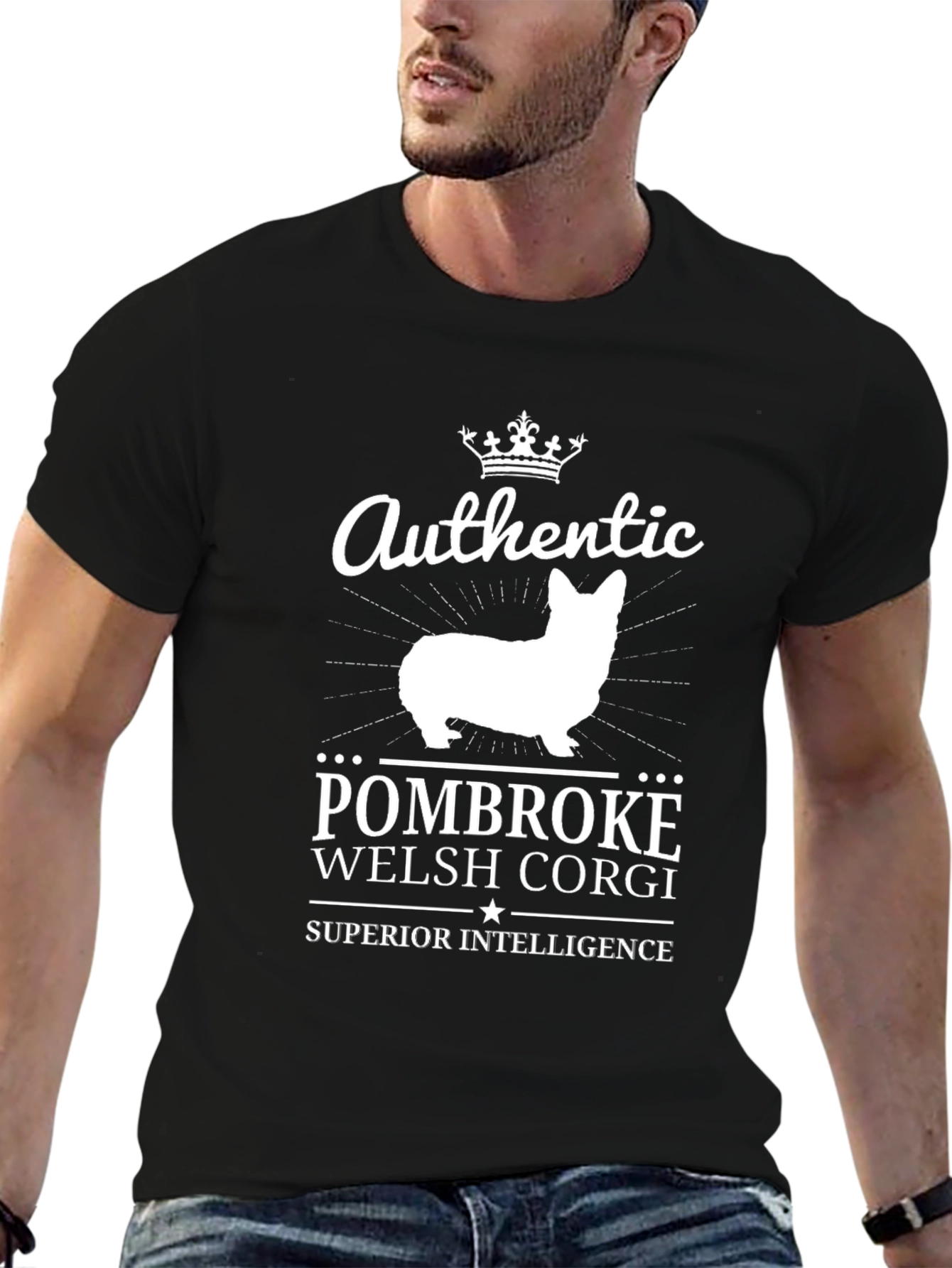 Pembroke Welsh Corgi Crown T-Shirt – Smart Dog Lover Tee