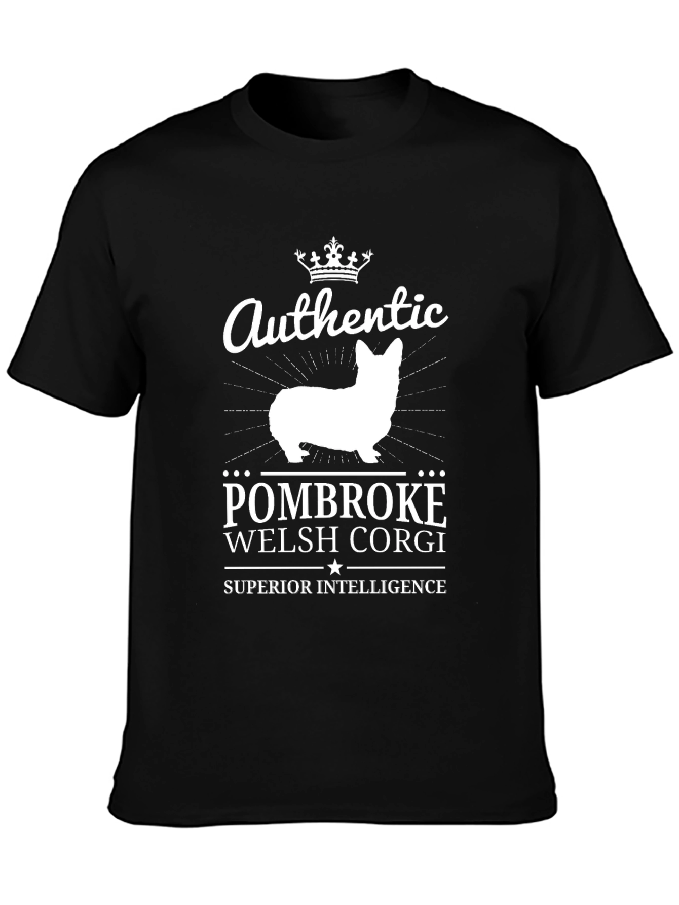 Pembroke Welsh Corgi Crown T-Shirt – Smart Dog Lover Tee