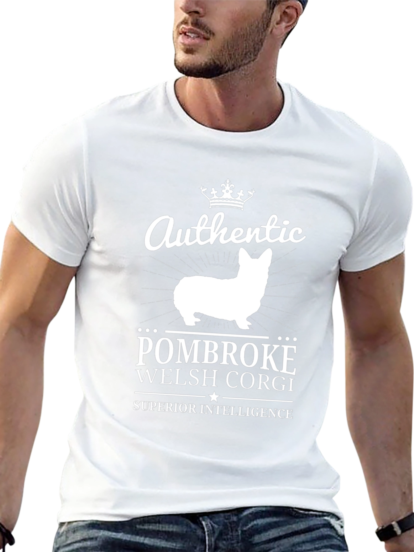 Pembroke Welsh Corgi Crown T-Shirt – Smart Dog Lover Tee