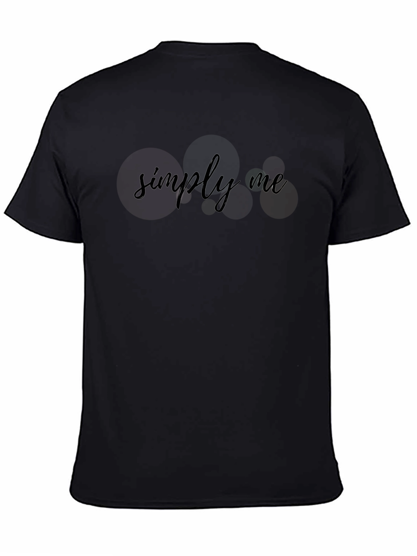 Simply Me Black T-Shirt - Minimalist Style