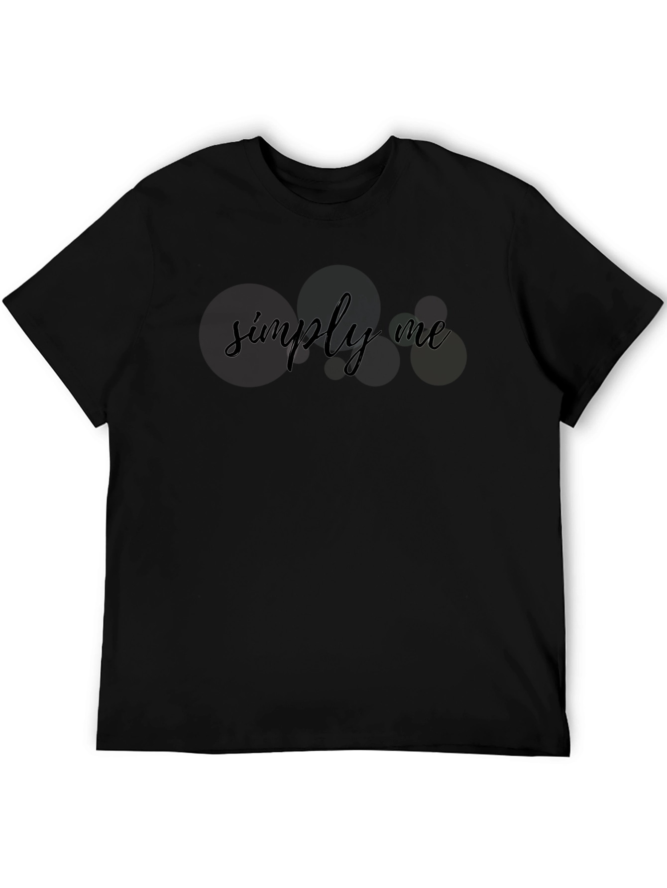 Simply Me Black T-Shirt - Minimalist Style