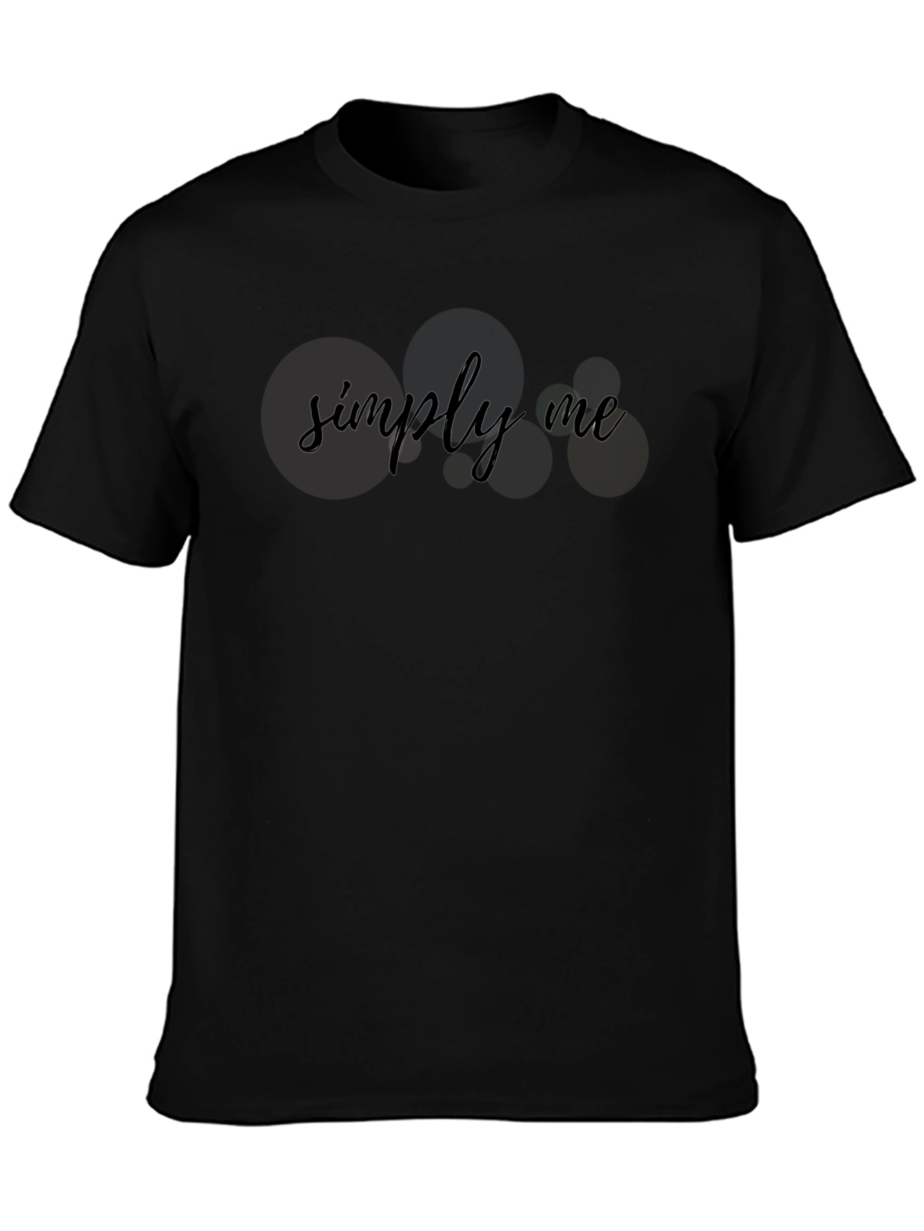 Simply Me Black T-Shirt - Minimalist Style