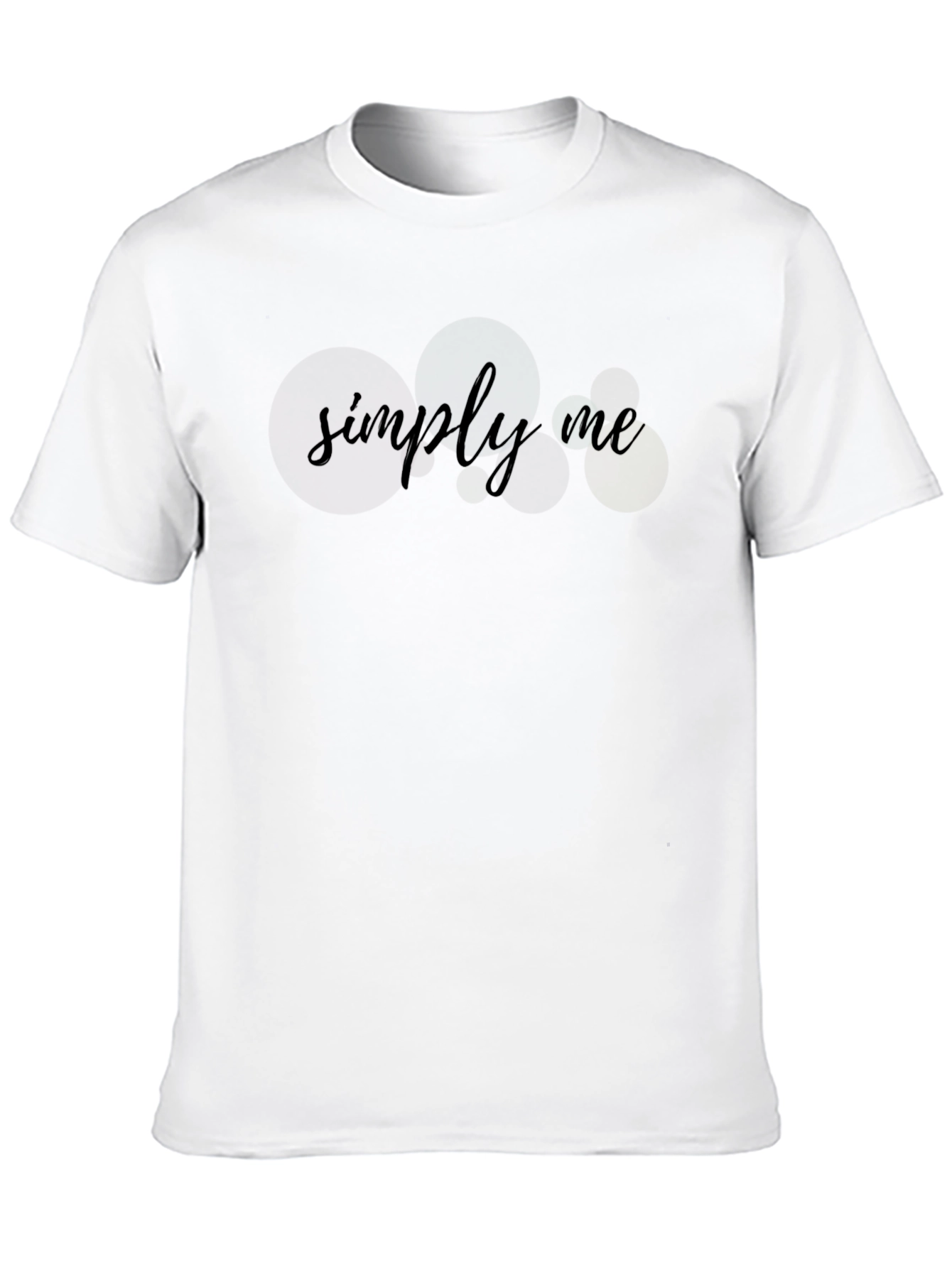 Simply Me Black T-Shirt - Minimalist Style