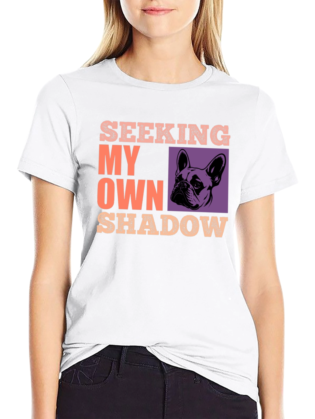 Seeking My Own Shadow Dog Graphic T-Shirt