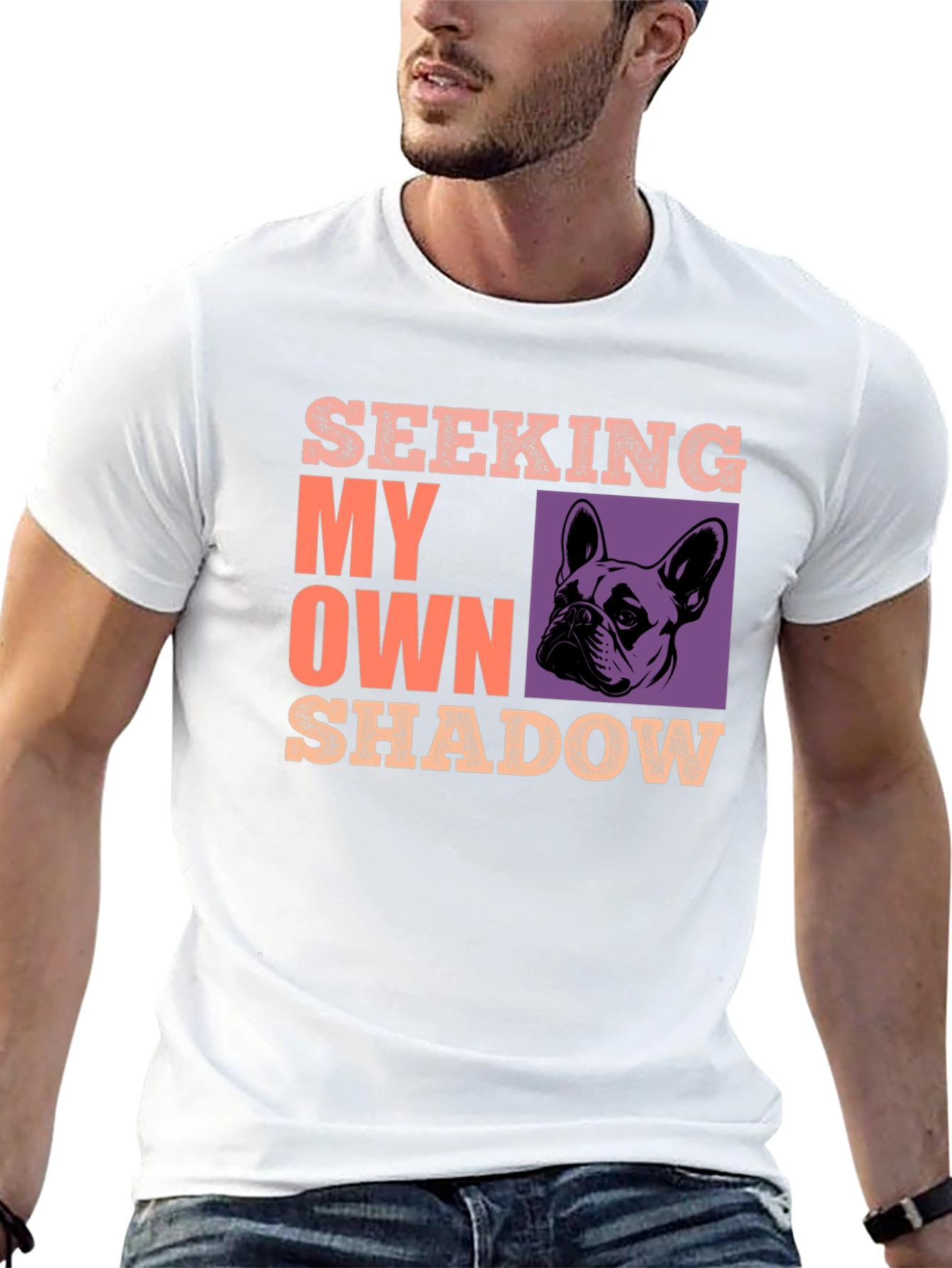Seeking My Own Shadow Dog Graphic T-Shirt