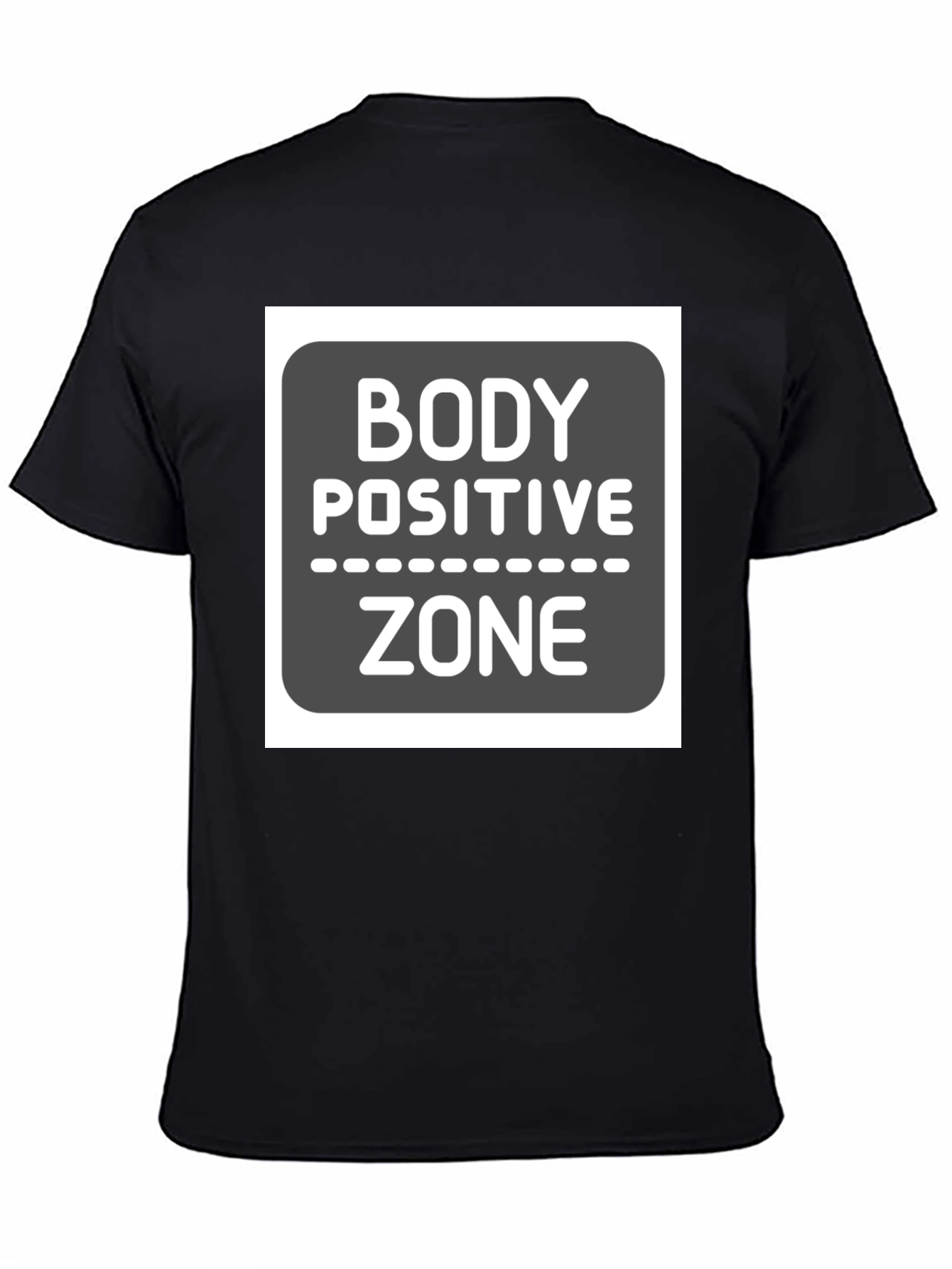 Body Positive Zone Graphic Tee - Black