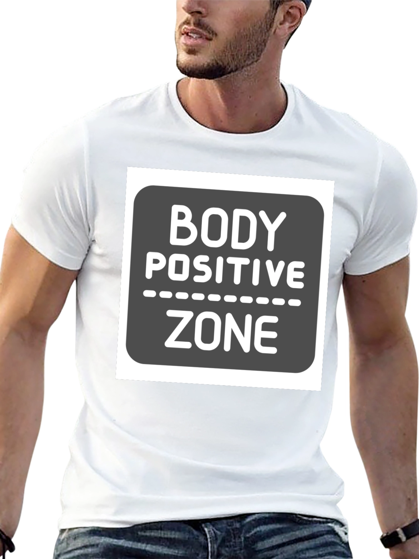 Body Positive Zone Graphic Tee - Black