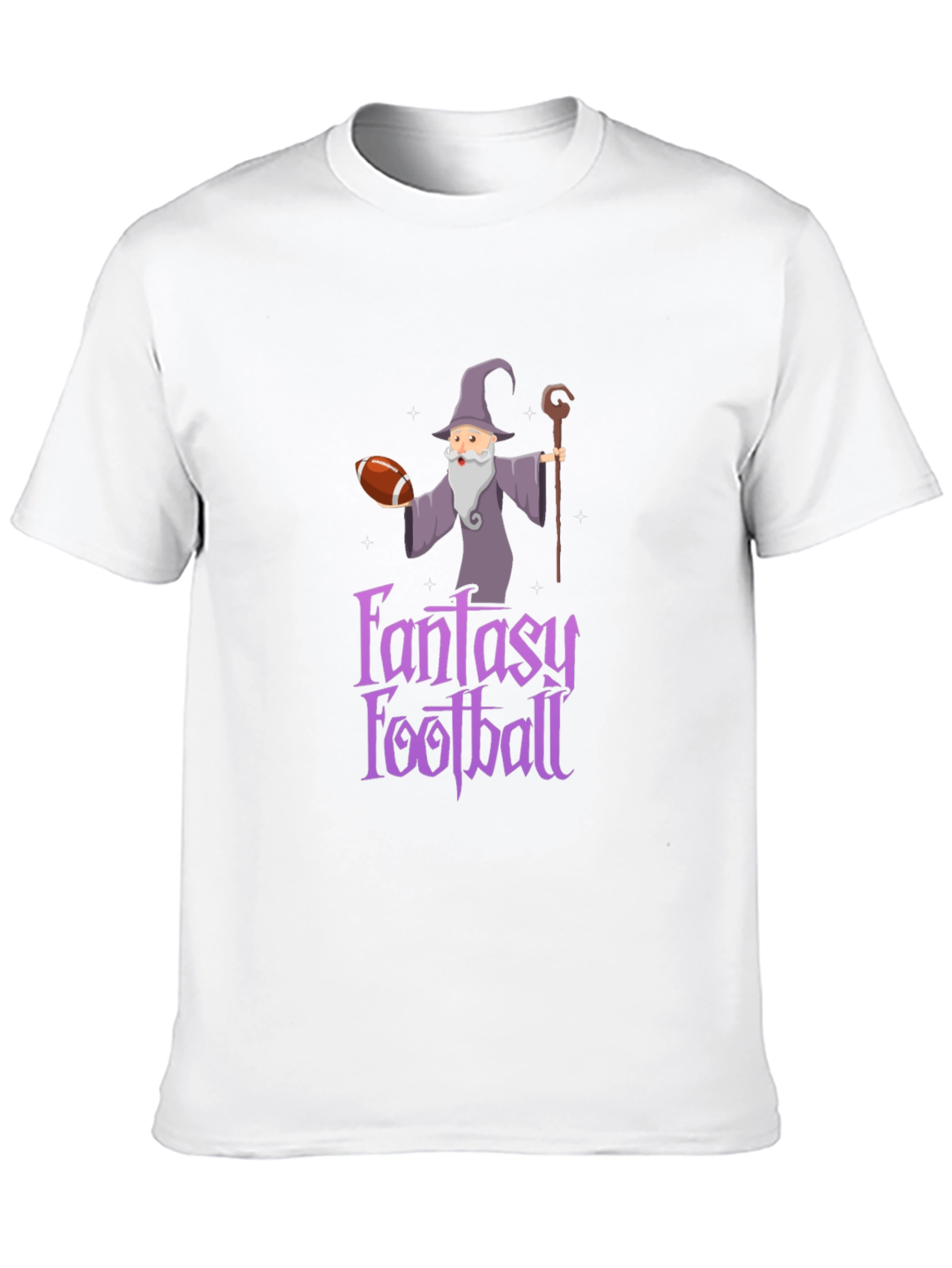 Fantasy Football Wizard Graphic Tee - Black