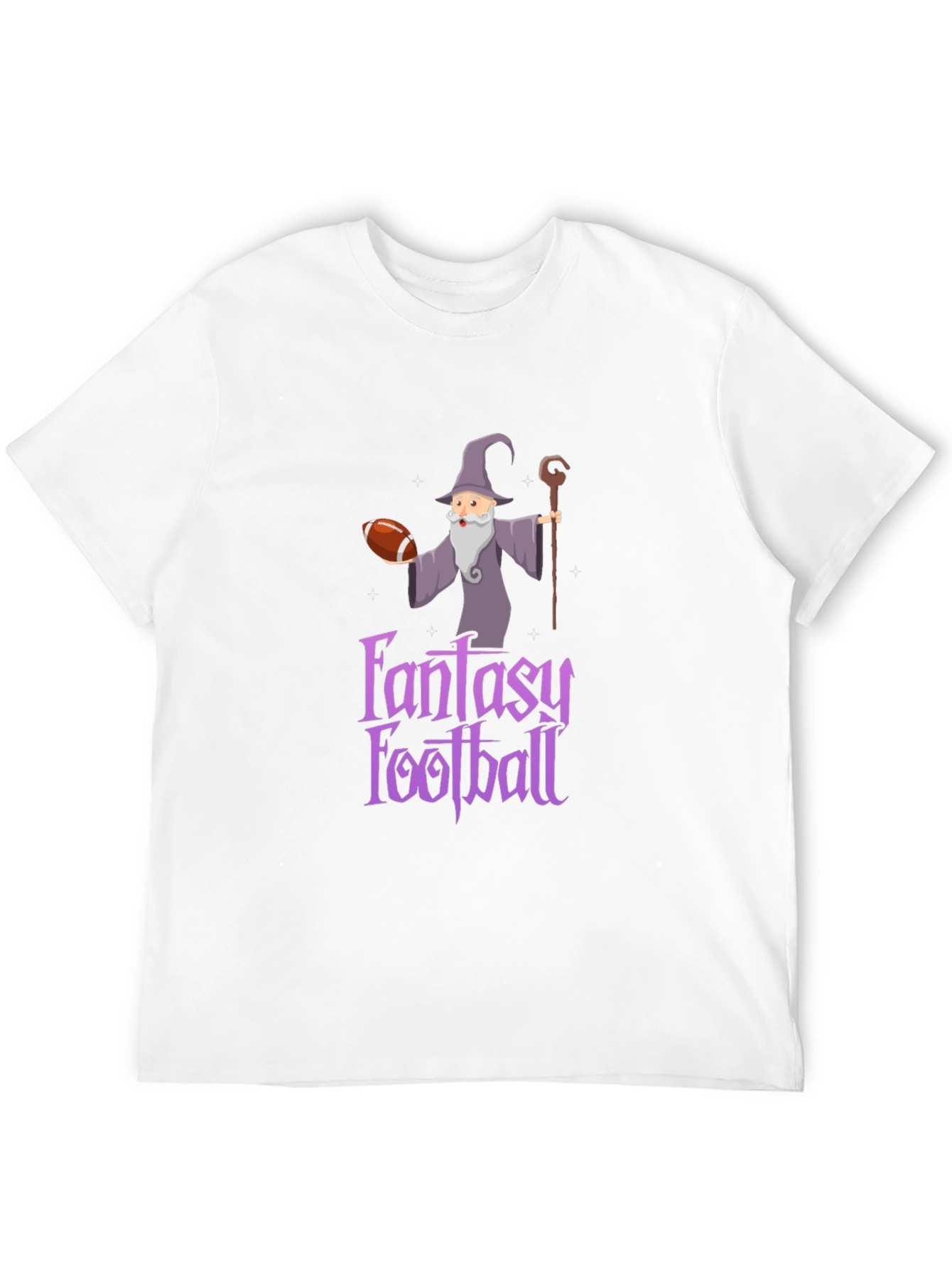 Fantasy Football Wizard Graphic Tee - Black