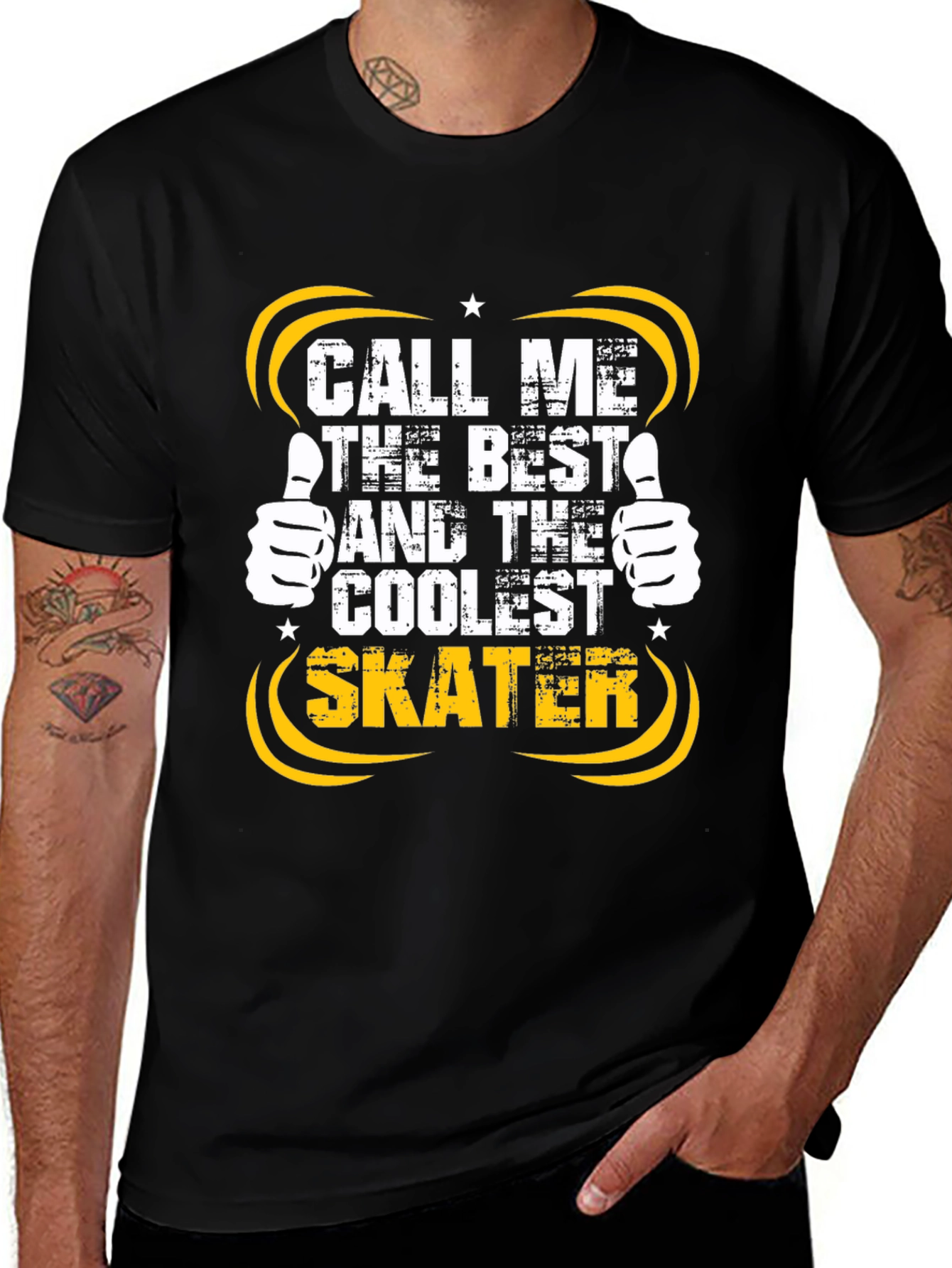 Coolest Skater Graphic Tee - Black T-Shirt