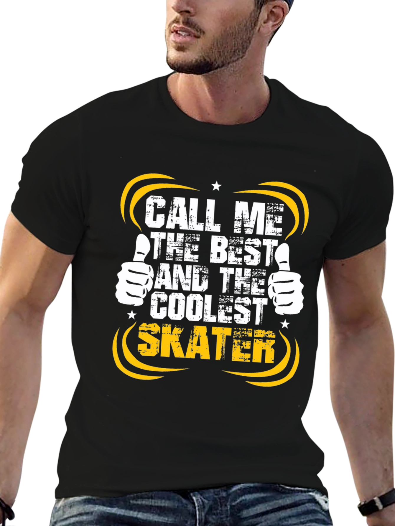 Coolest Skater Graphic Tee - Black T-Shirt