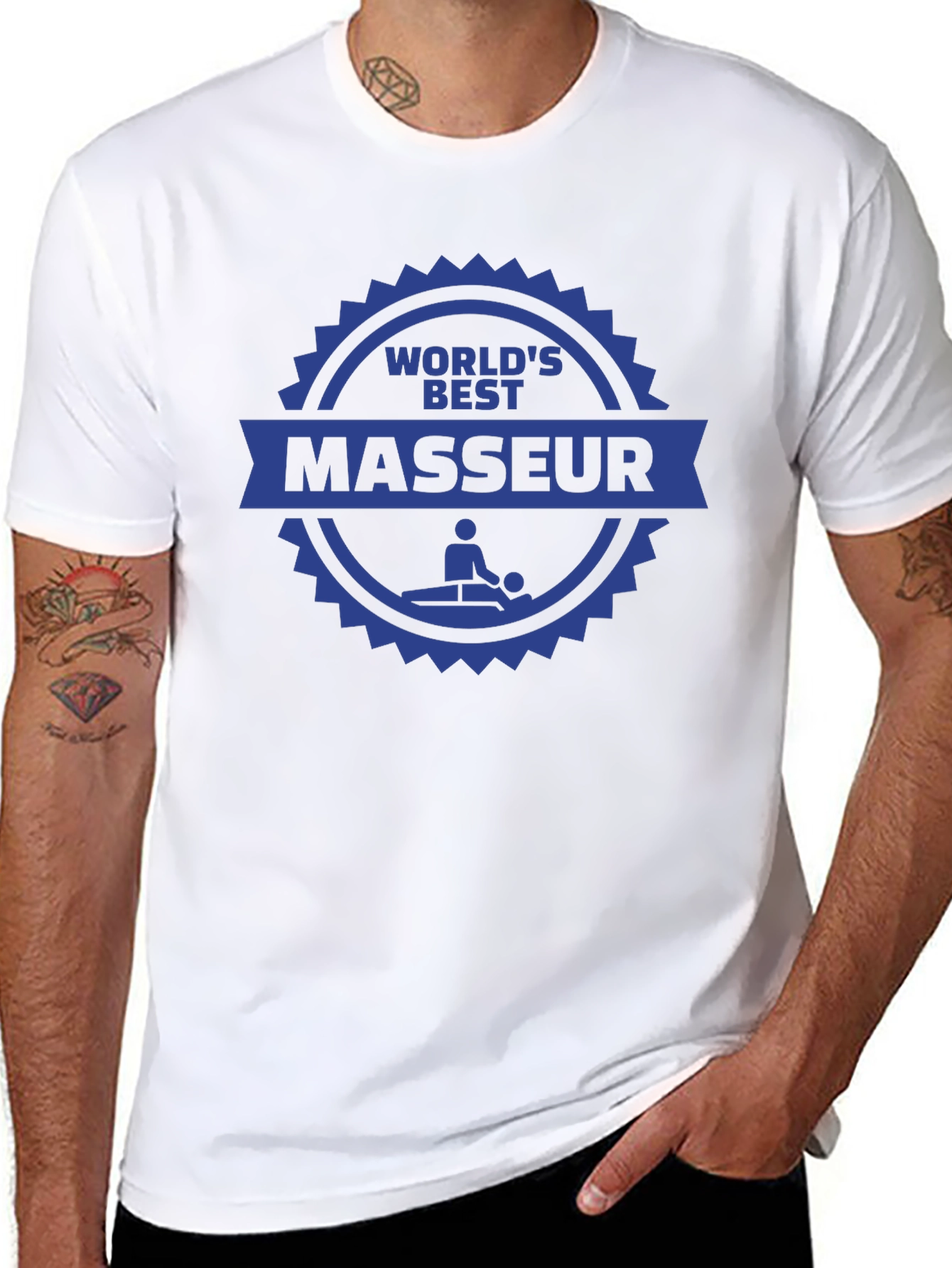 Worlds Best Masseur T-Shirt - Massage Therapist Gift