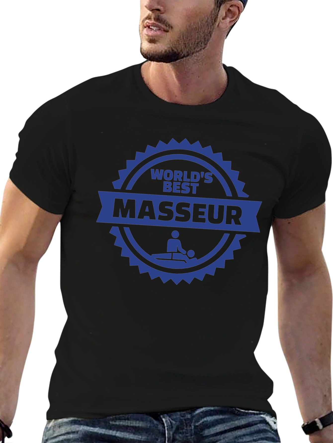 Worlds Best Masseur T-Shirt - Massage Therapist Gift