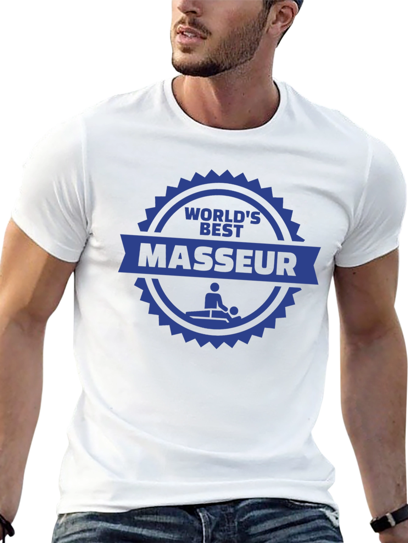 Worlds Best Masseur T-Shirt - Massage Therapist Gift