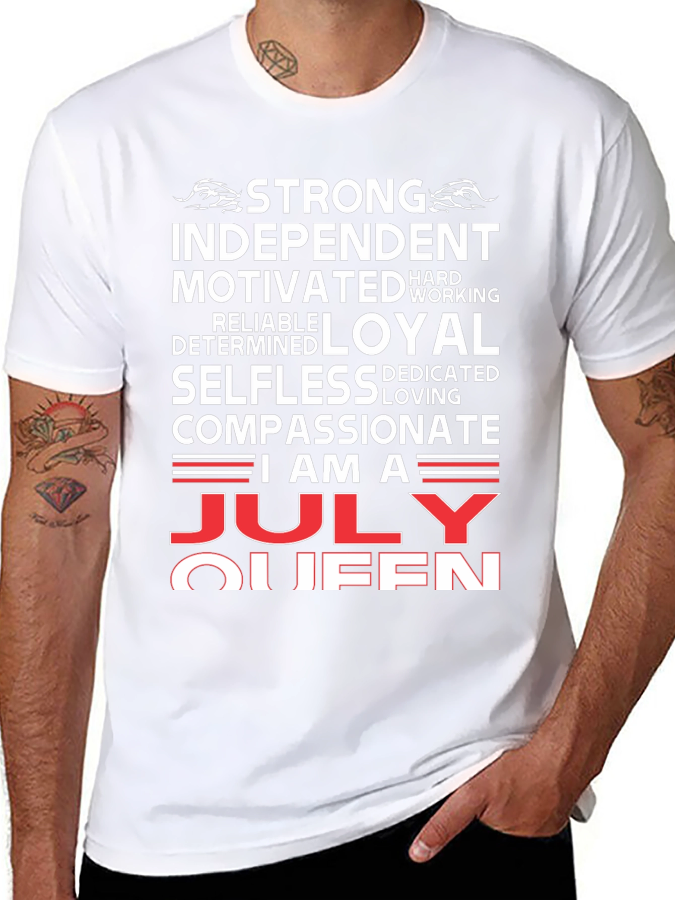 July Queen Graphic T-Shirt - Strong Independent Woman