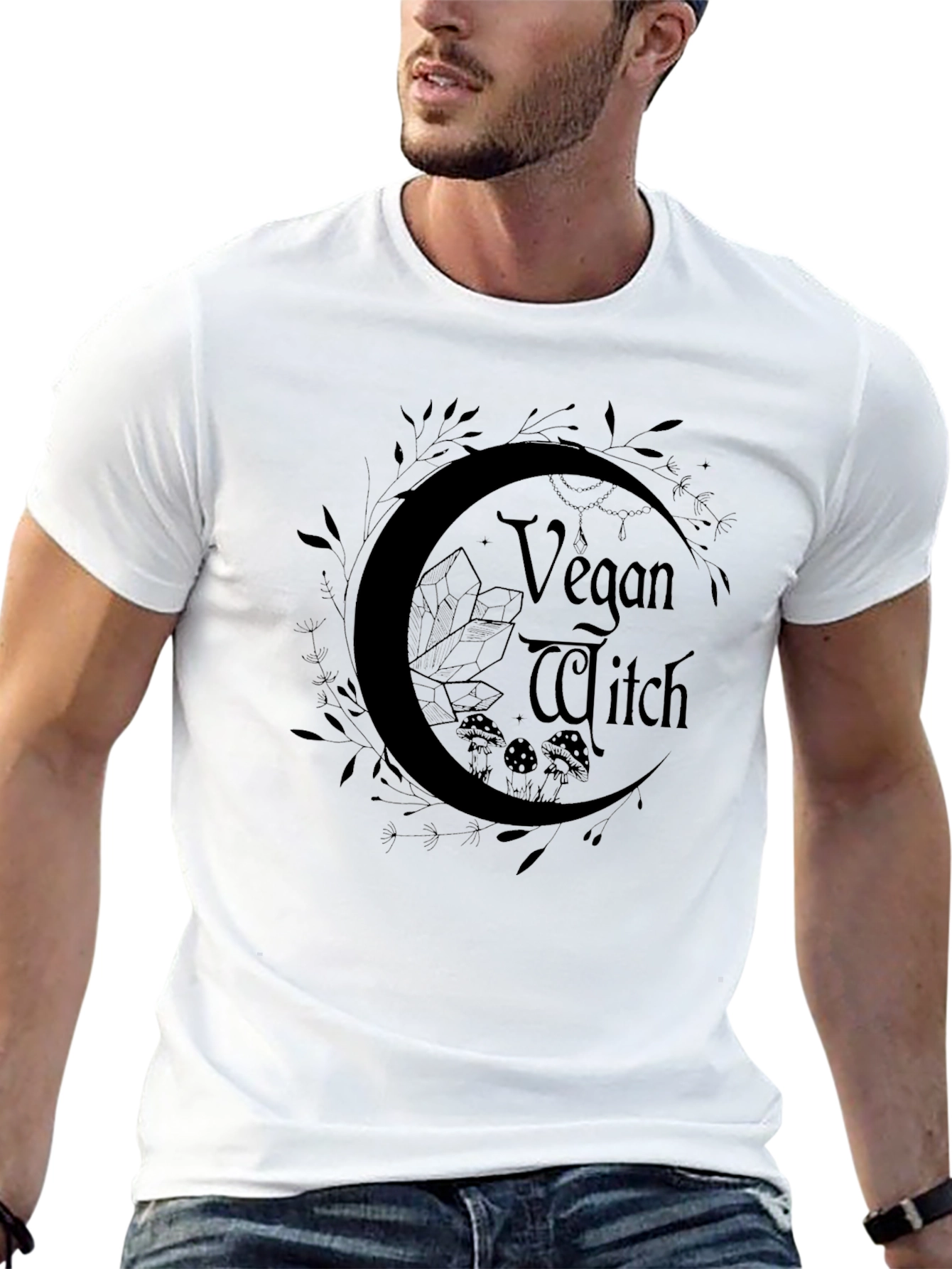 Vegan Witch T-Shirt Black Graphic Tee