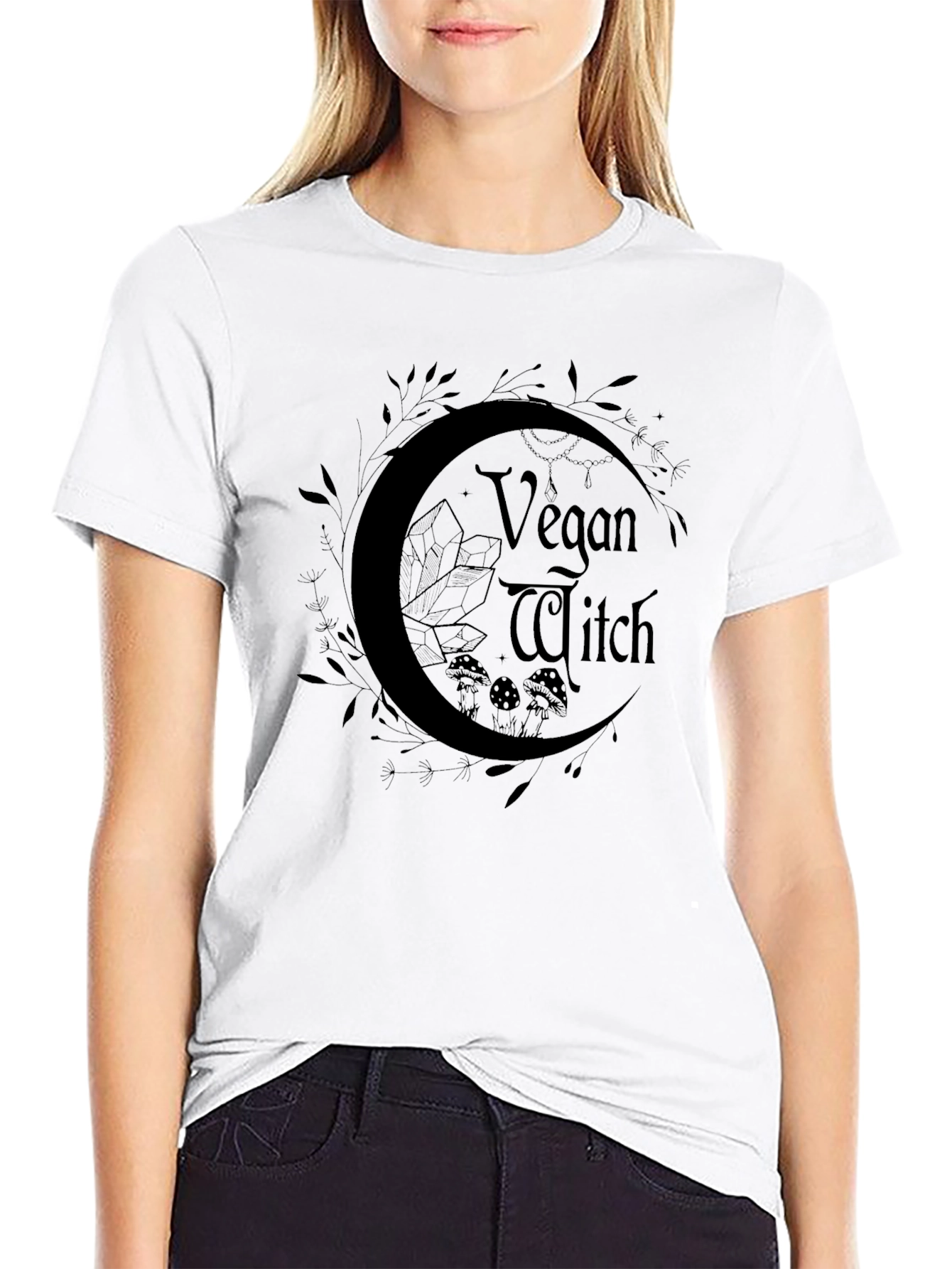 Vegan Witch T-Shirt Black Graphic Tee