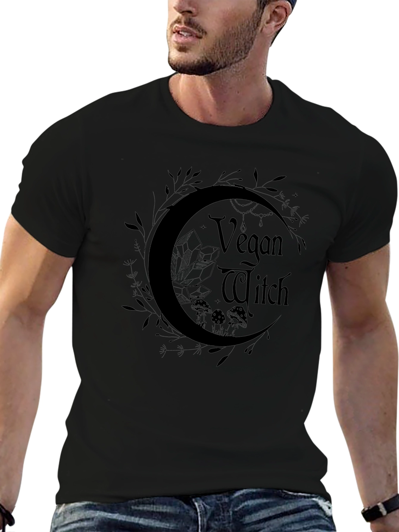 Vegan Witch T-Shirt Black Graphic Tee