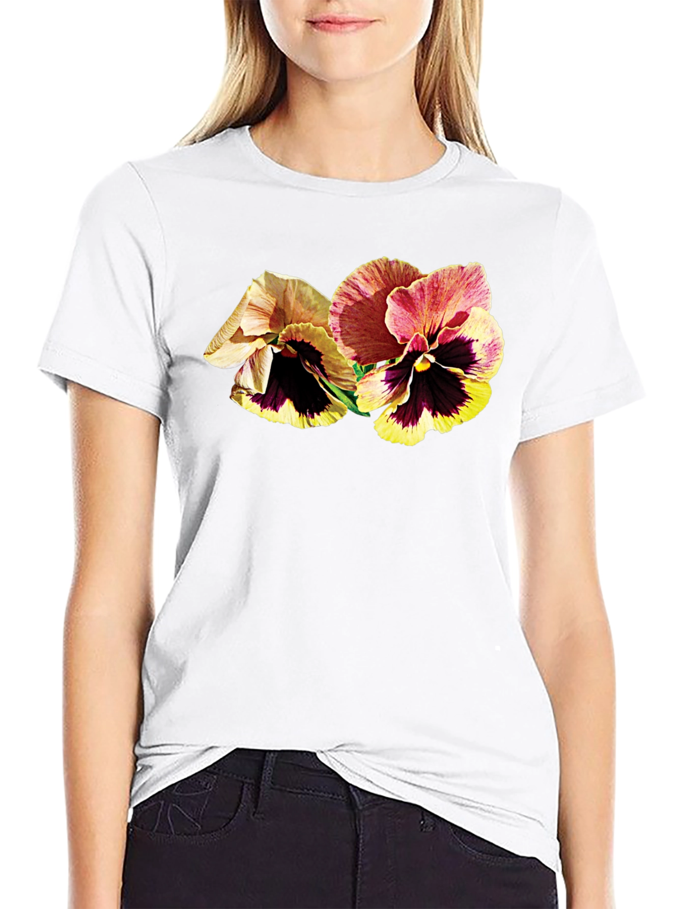 Floral T-Shirt - Stylish Flower Design Tee