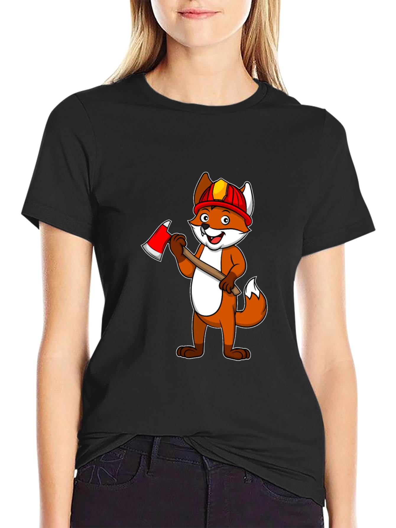 Fox Firefighter Graphic T-Shirt