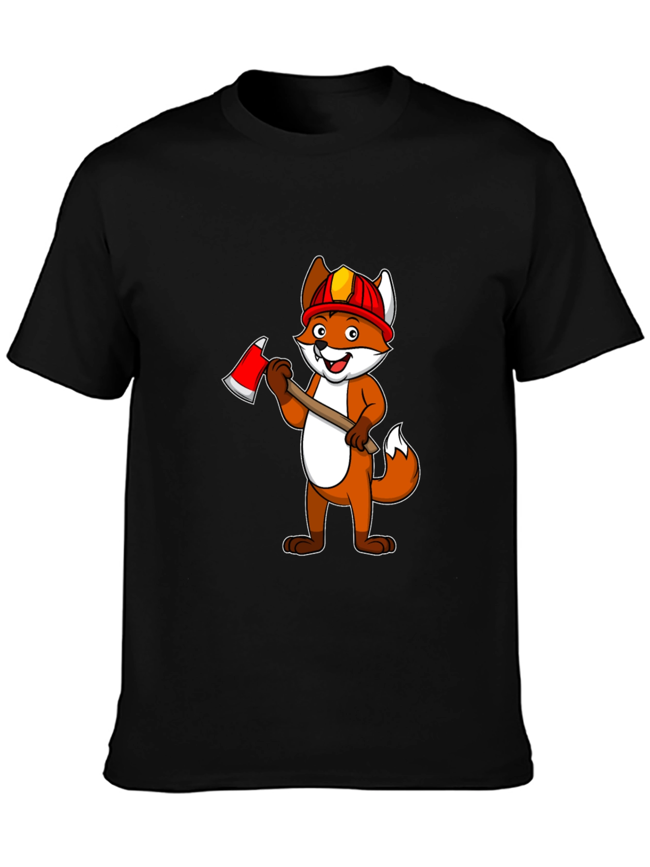 Fox Firefighter Graphic T-Shirt