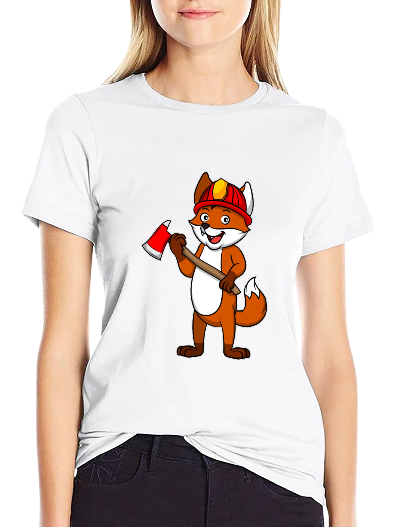 Fox Firefighter Graphic T-Shirt