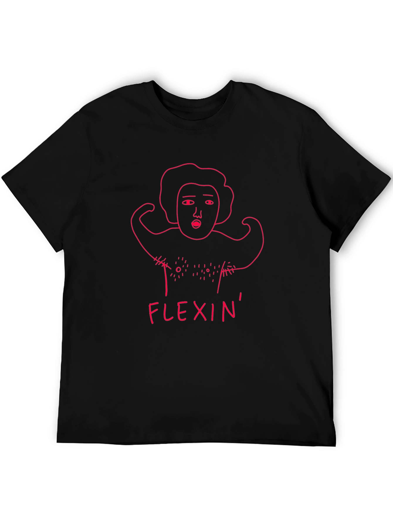 Flexin Graphic Tee - Funny Workout Shirt