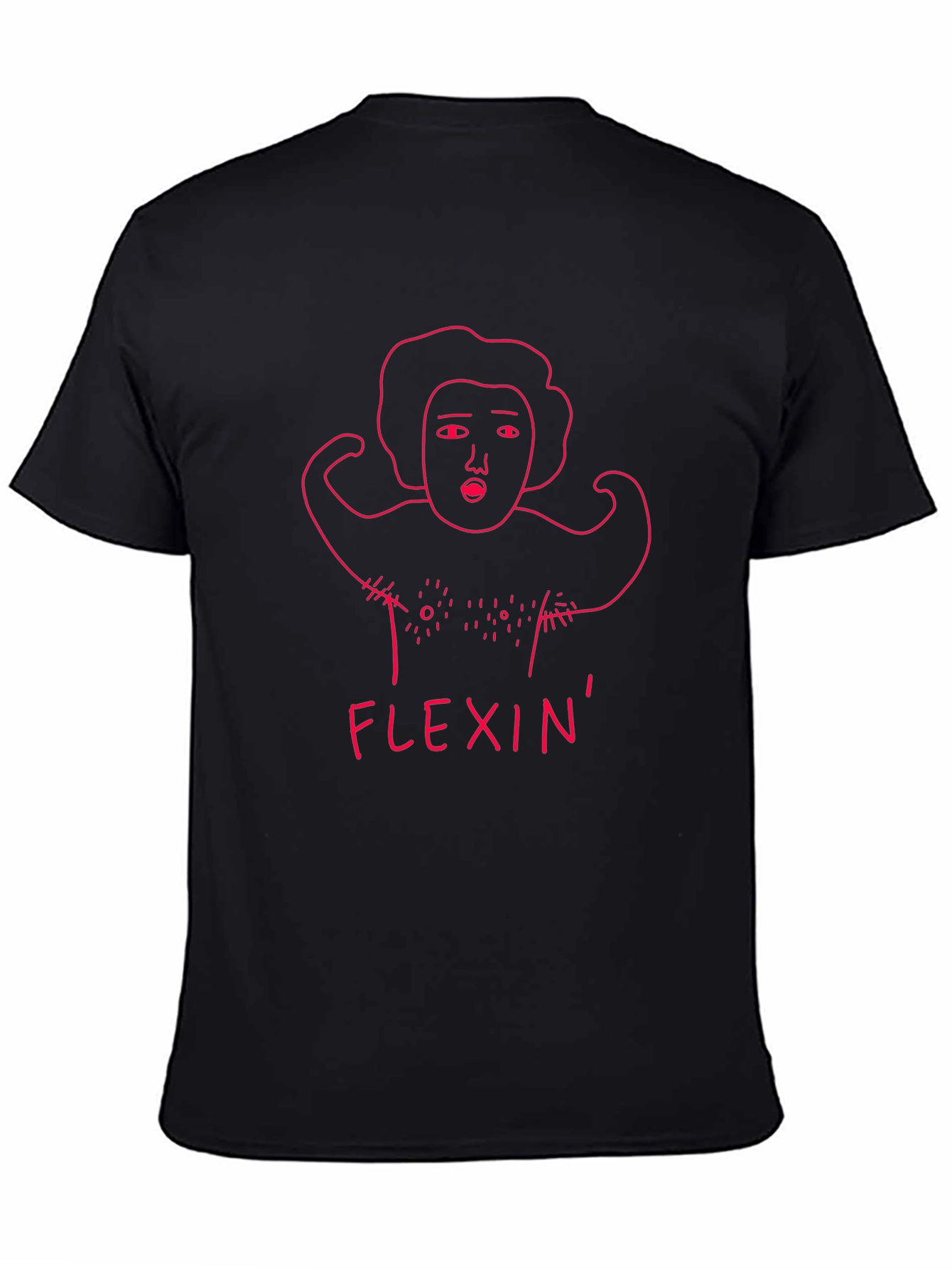 Flexin Graphic Tee - Funny Workout Shirt