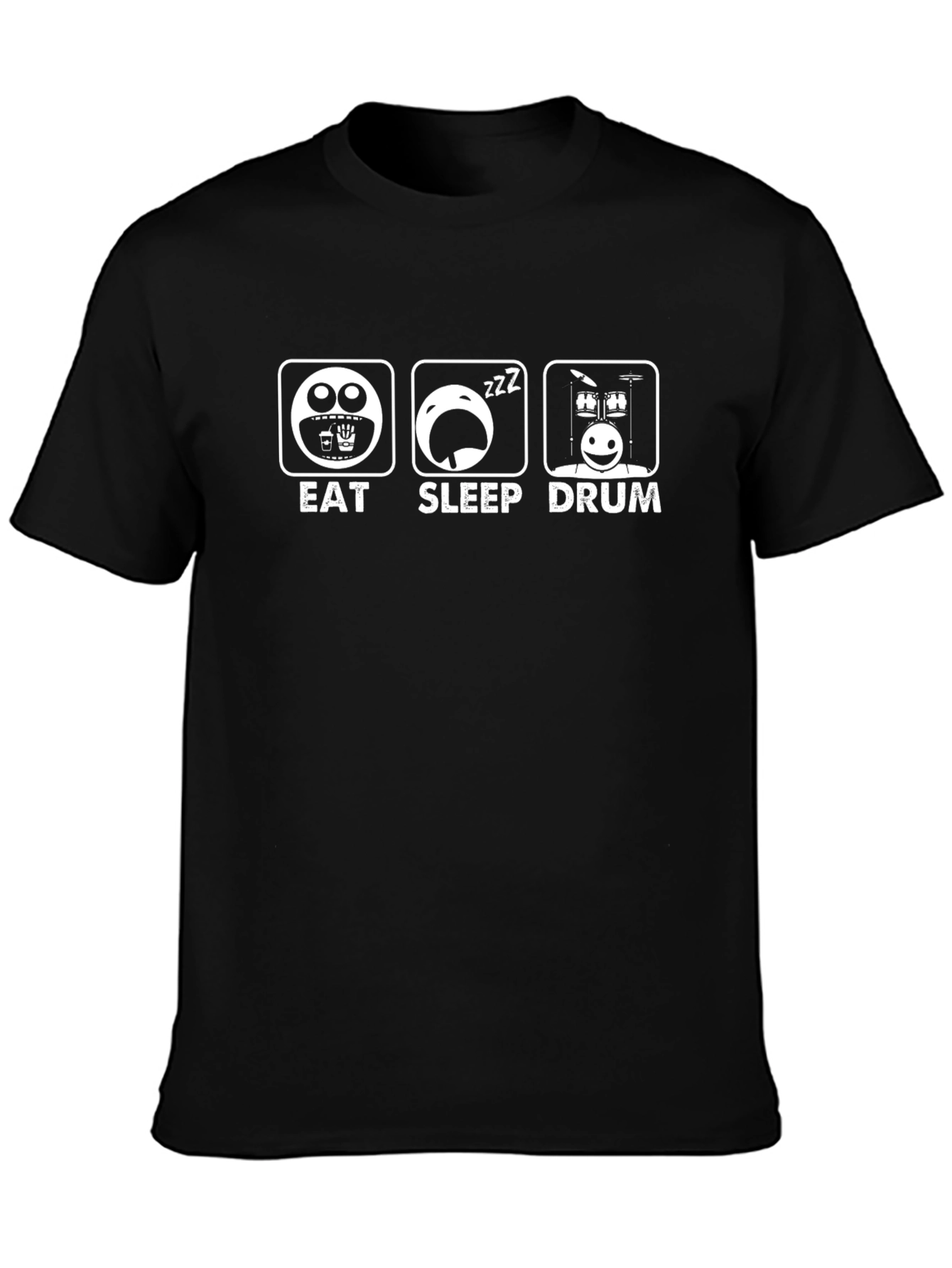 Eat Sleep Drum T-Shirt | Funny Drummer Tee | Music Lover Graphic Shirt | Gift for Drummers | Free Shipping $50+