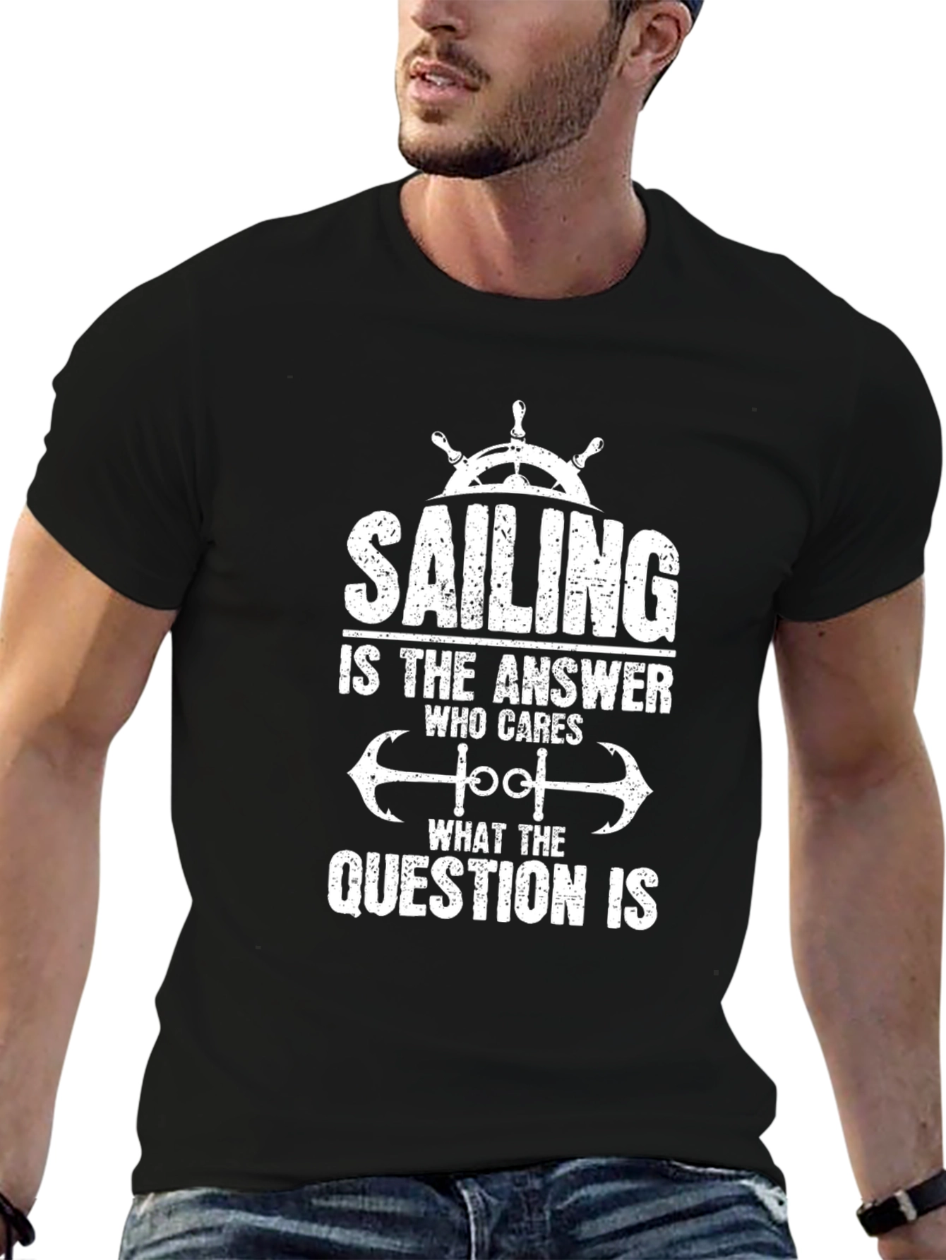 Sailing Answer Mens Graphic T-Shirt