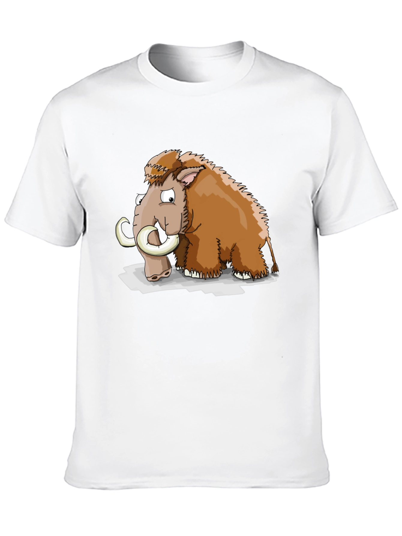 Mammoth Cartoon Black T-Shirt