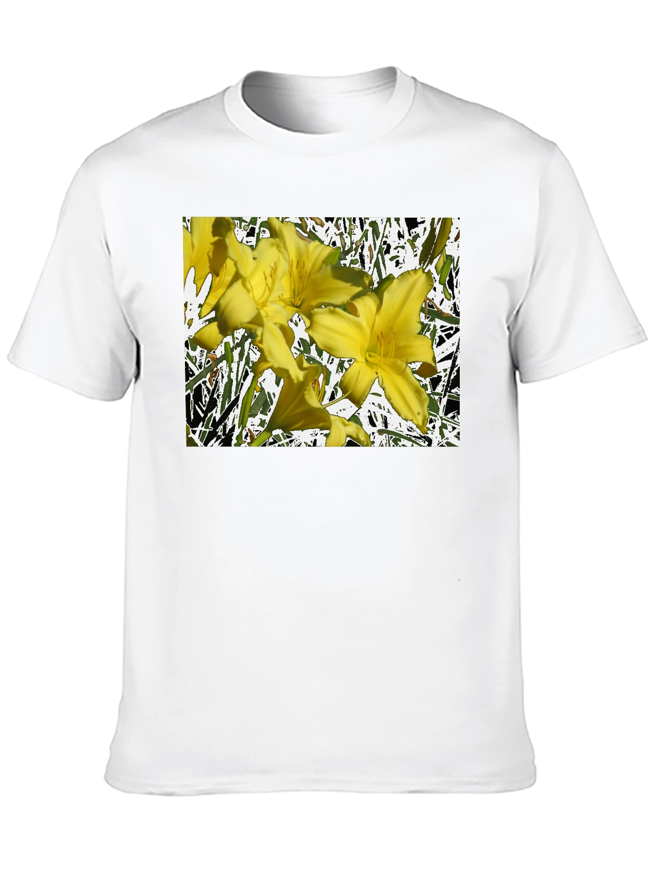 Floral Graphic Tee - Black