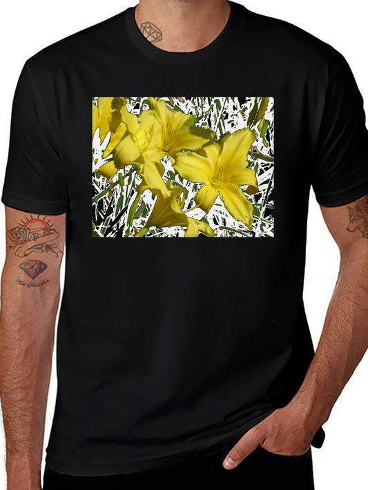 Floral Graphic Tee - Black