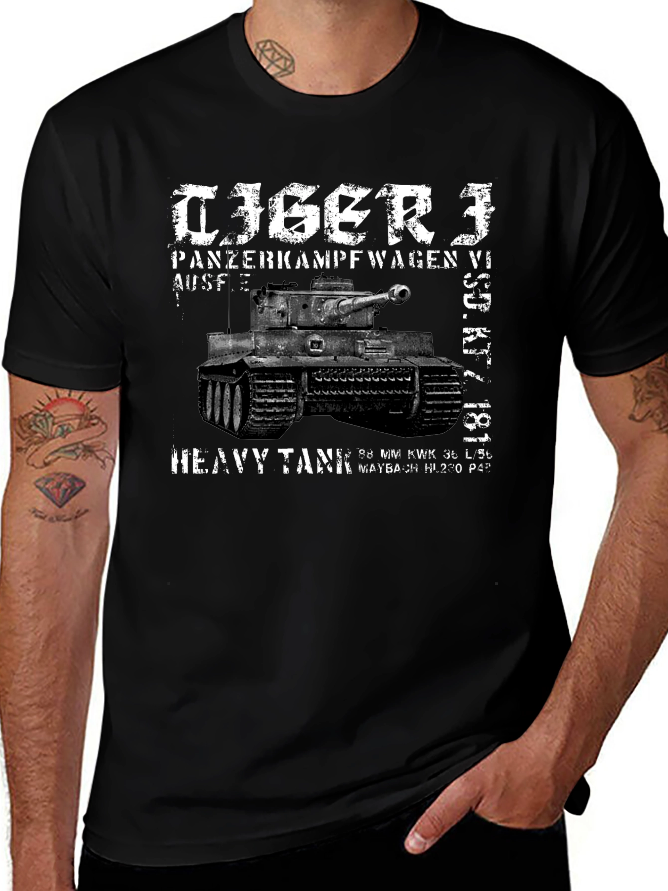 Tiger Tank T-Shirt - Military History Tee