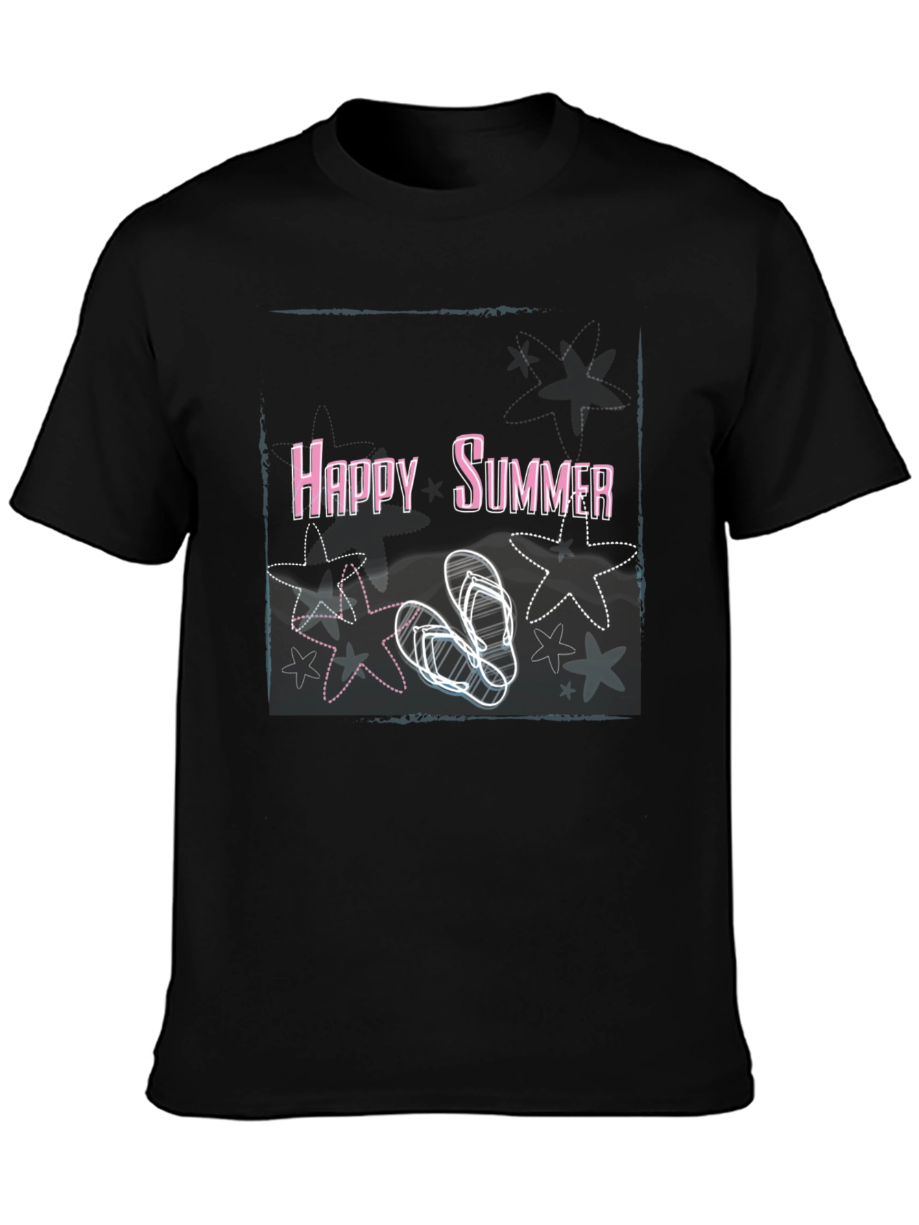 Happy Summer Graphic T-Shirt - Relaxed Fit