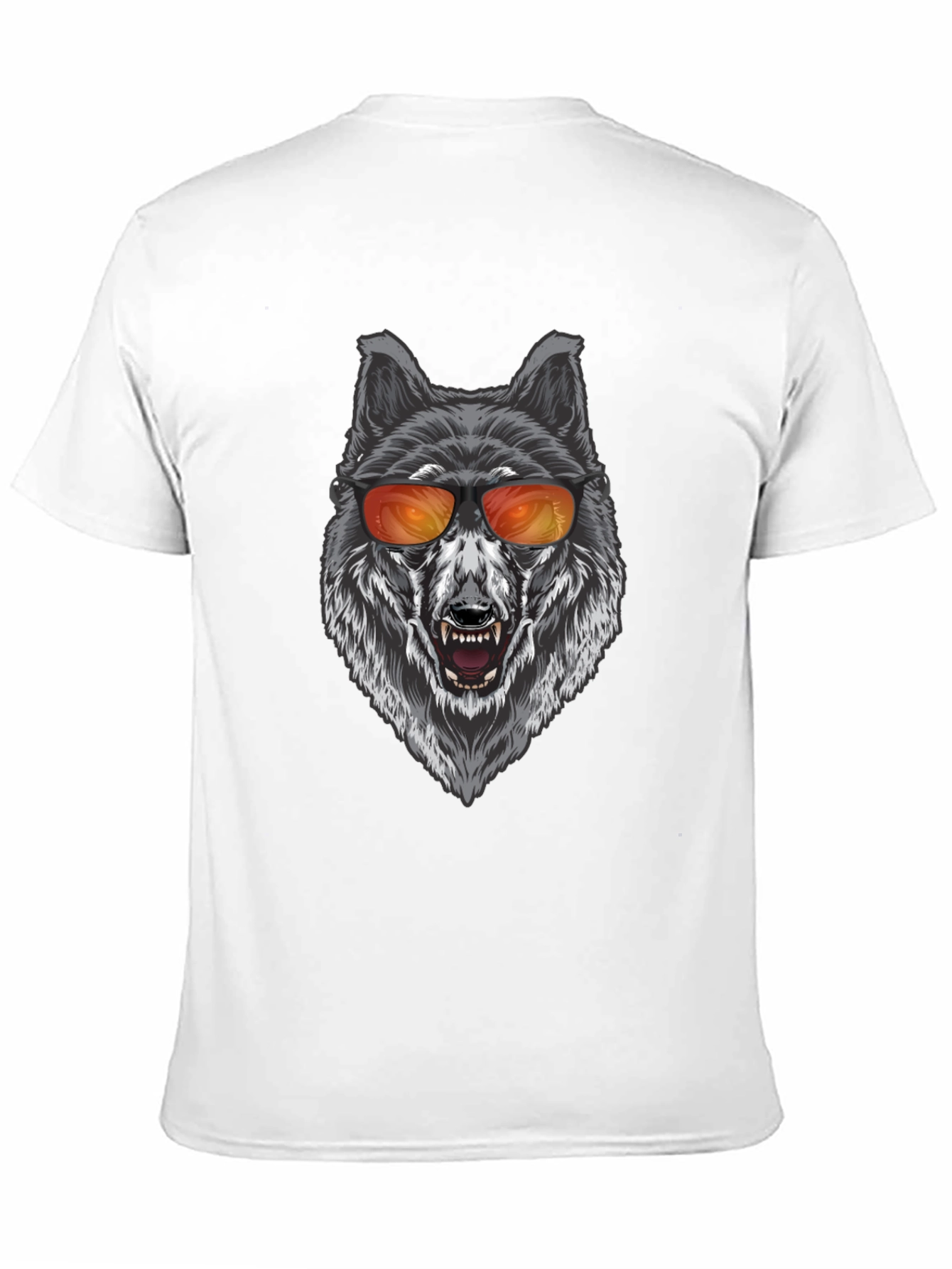 Cool Wolf Graphic T-Shirt - Black