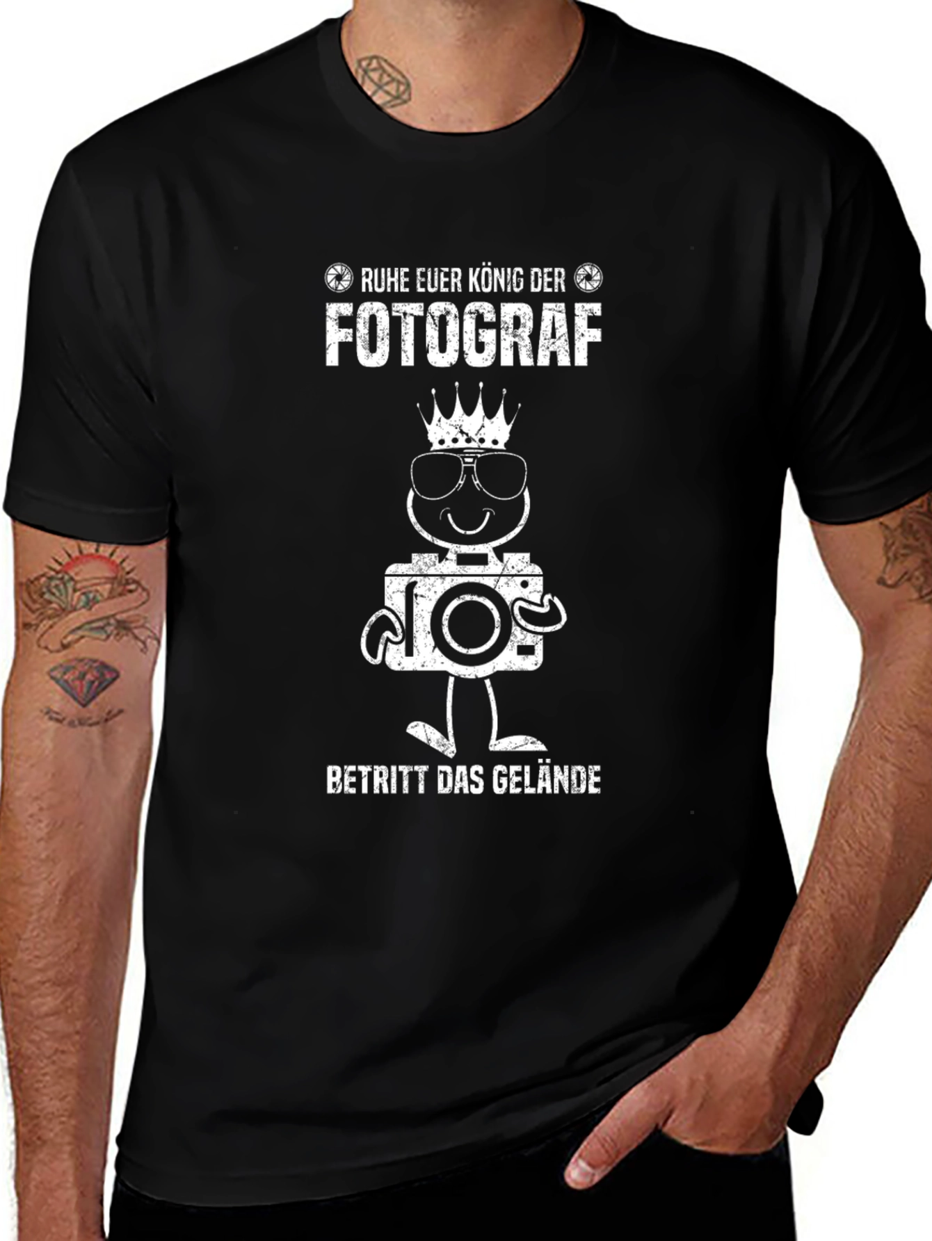 King Photographer Humor T-Shirt