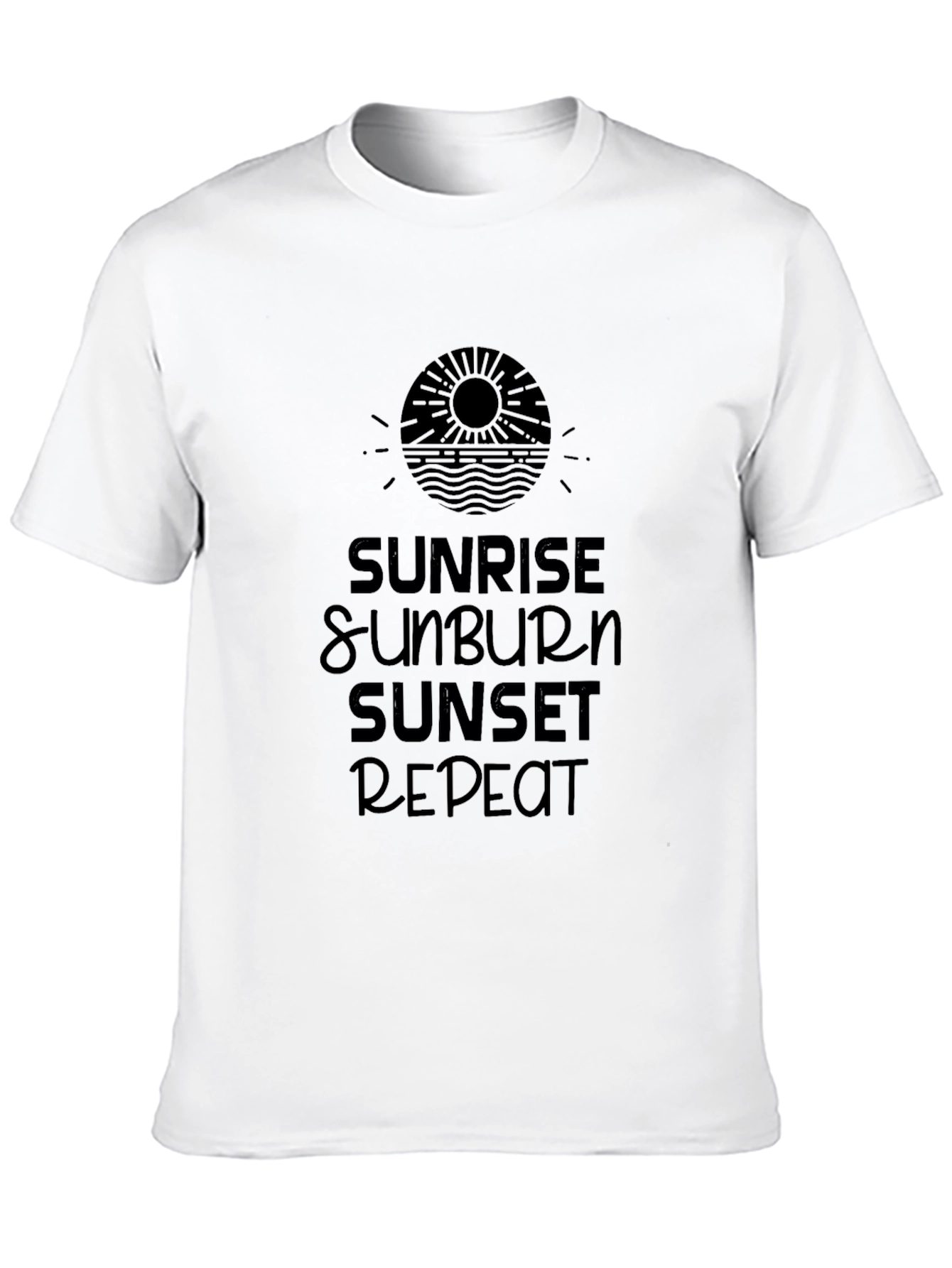 Sunrise Sunburn Sunset Repeat Graphic Tee