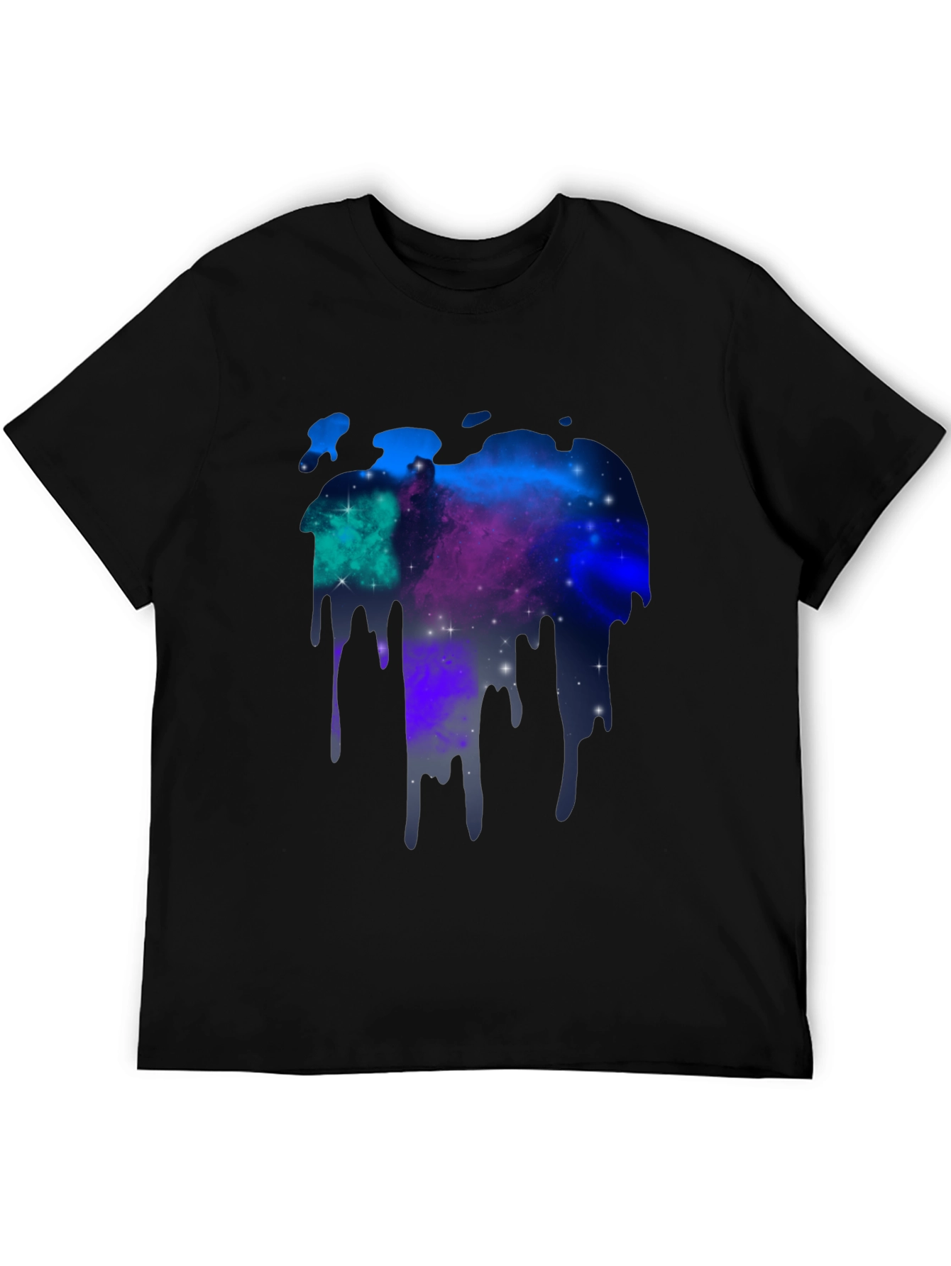 Galaxy Drip Black T-Shirt
