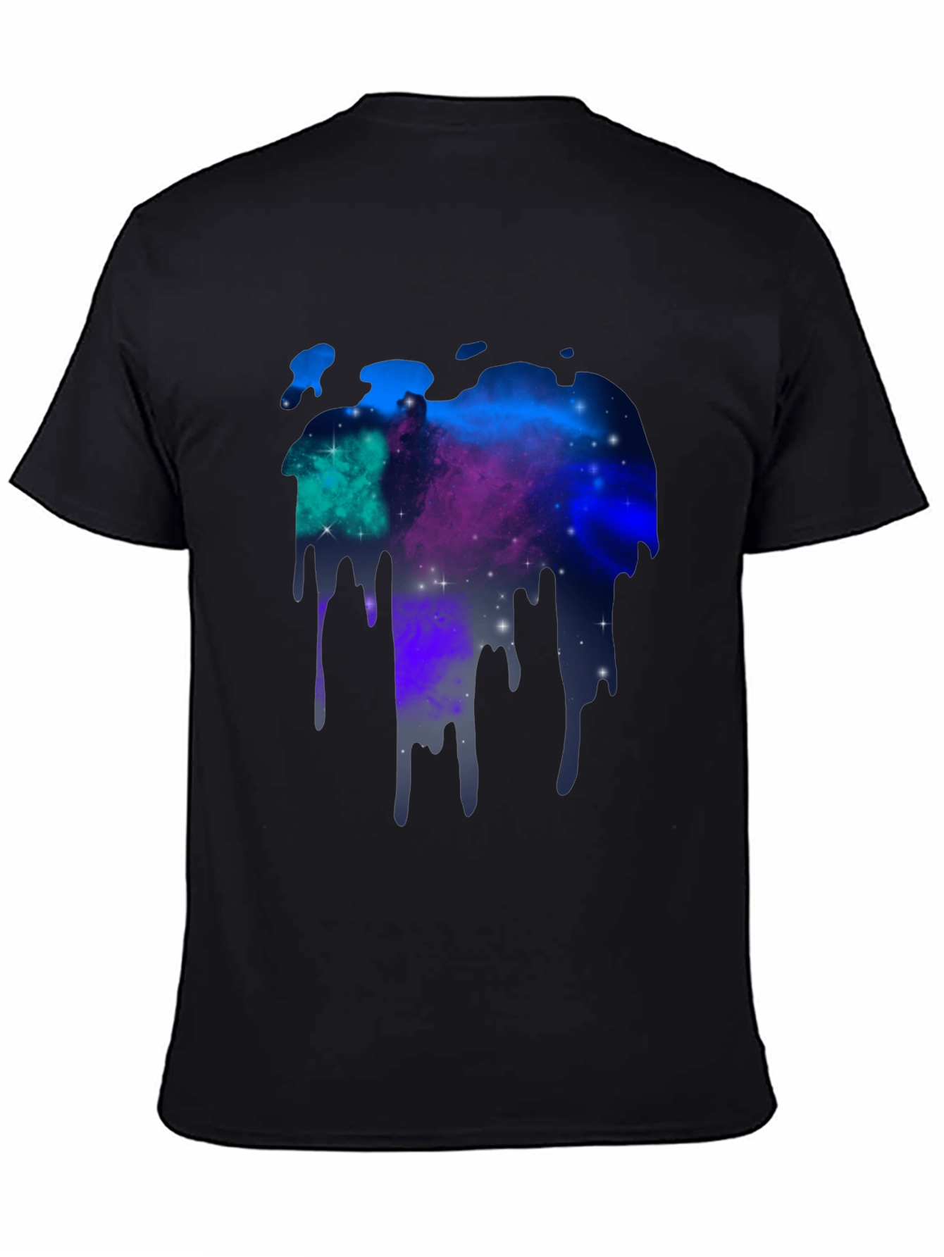 Galaxy Drip Black T-Shirt